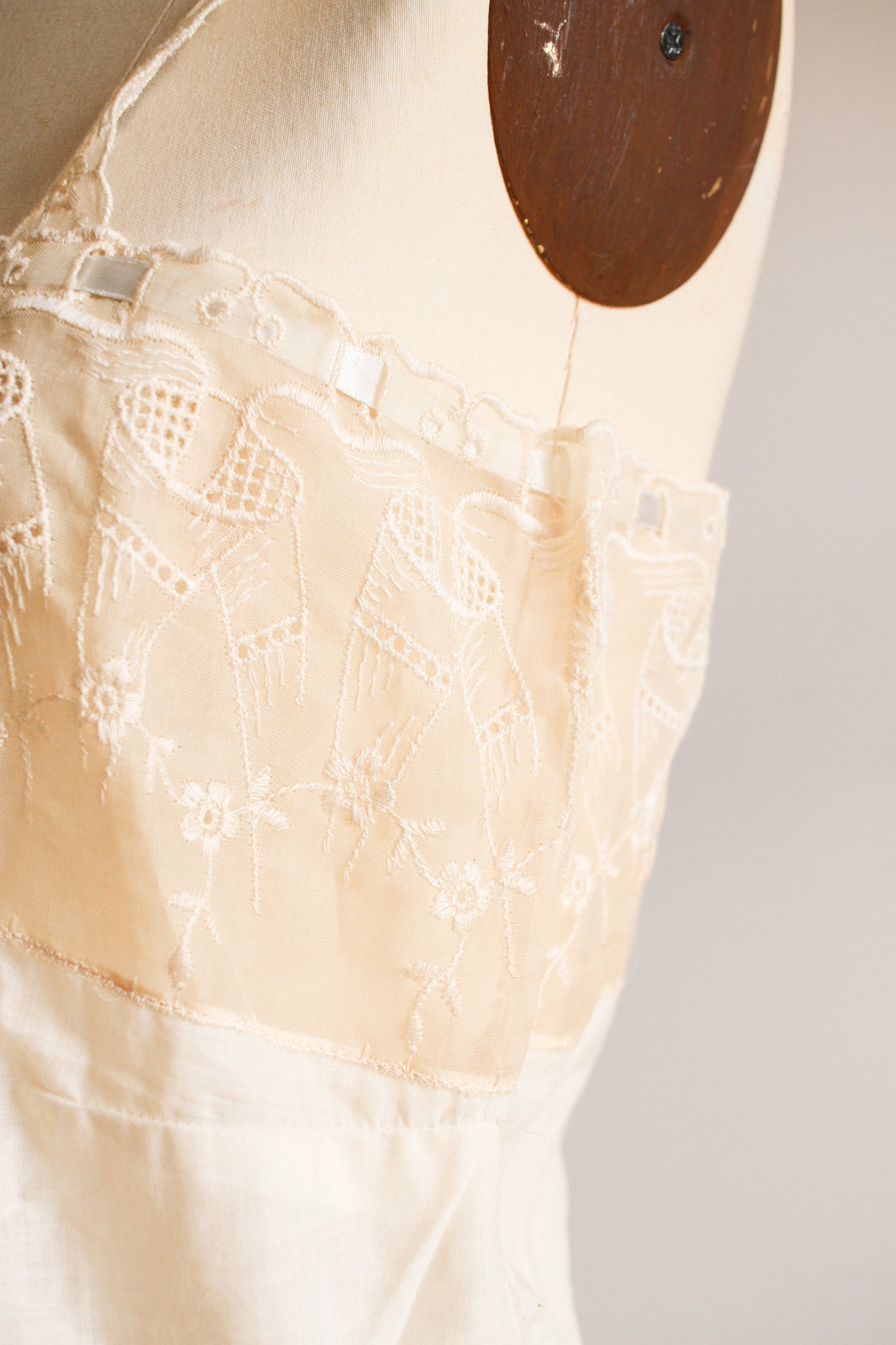 Antique Embroidered Eyelet Camisole