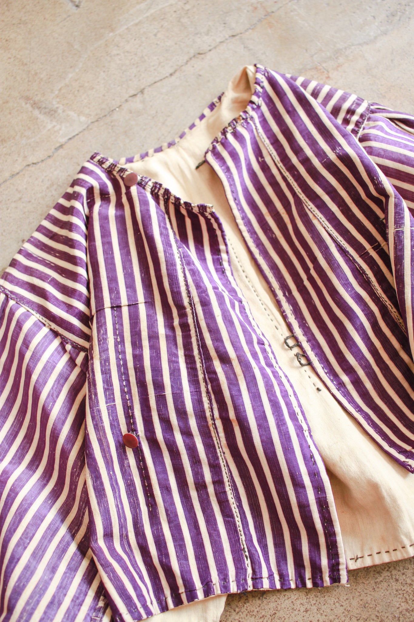 Antique Victorian Violet Striped Jacket