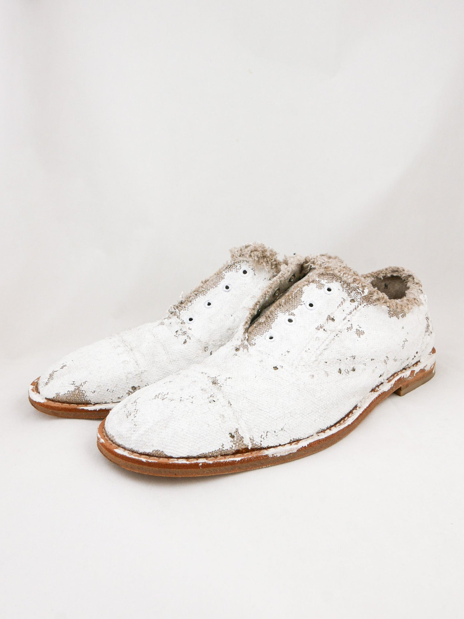 Junya Watanabe for Comme Painted Canvas Shoes