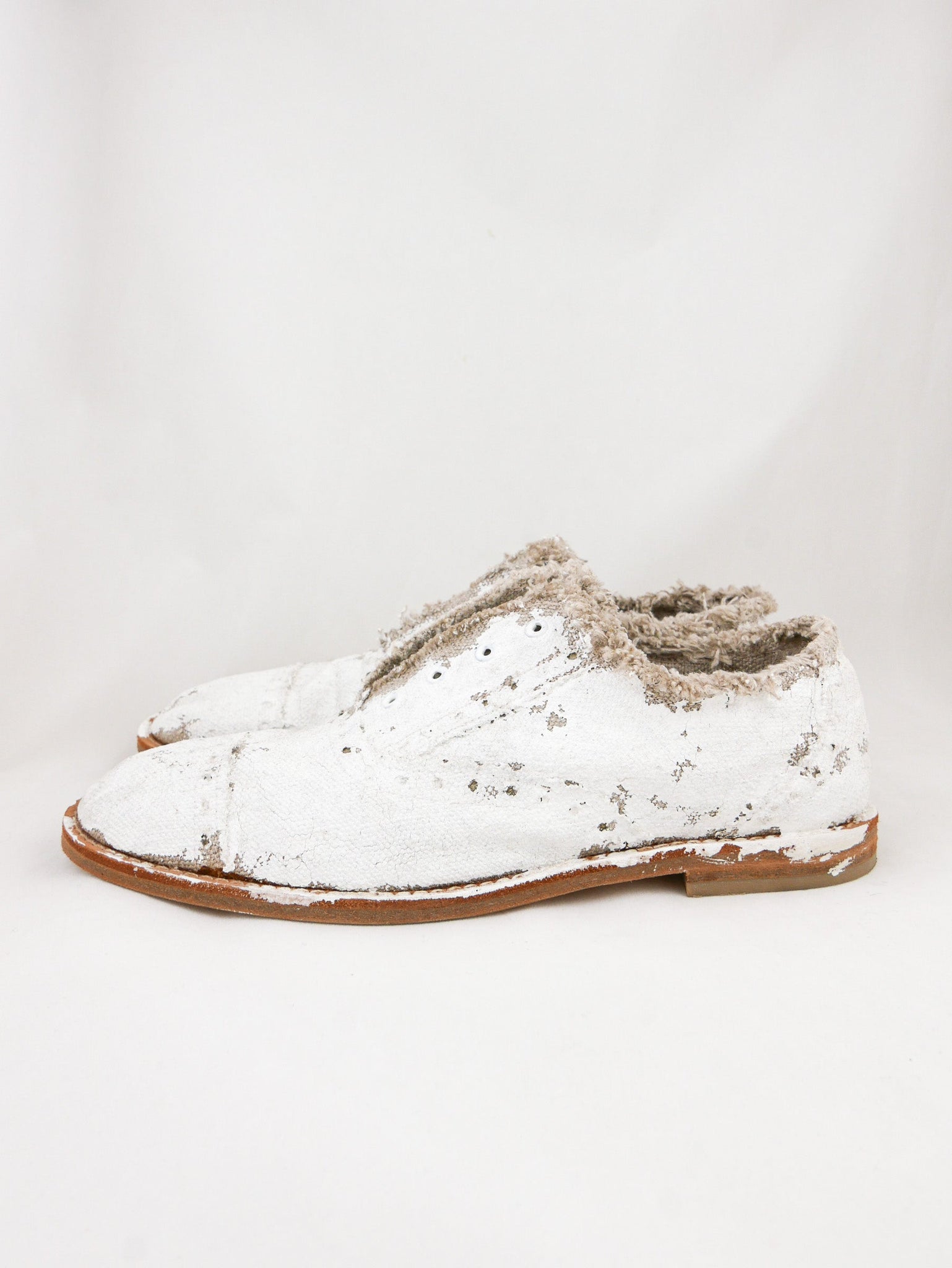 Junya Watanabe for Comme Painted Canvas Shoes