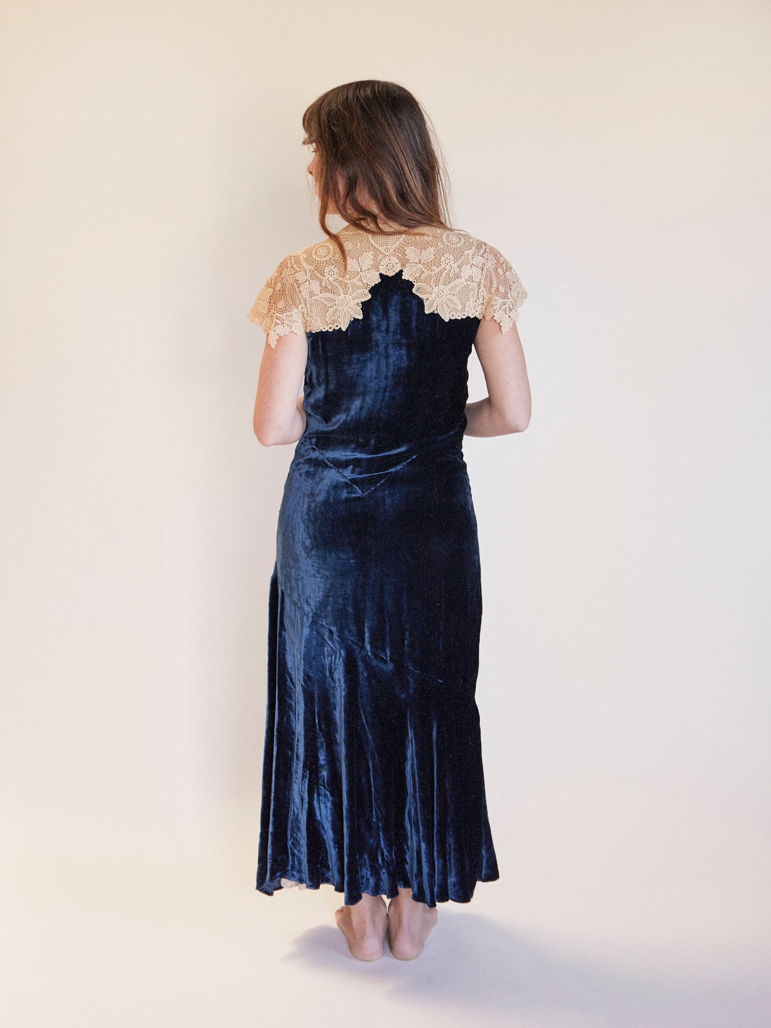 Jewel Tone Silk Velvet Dress