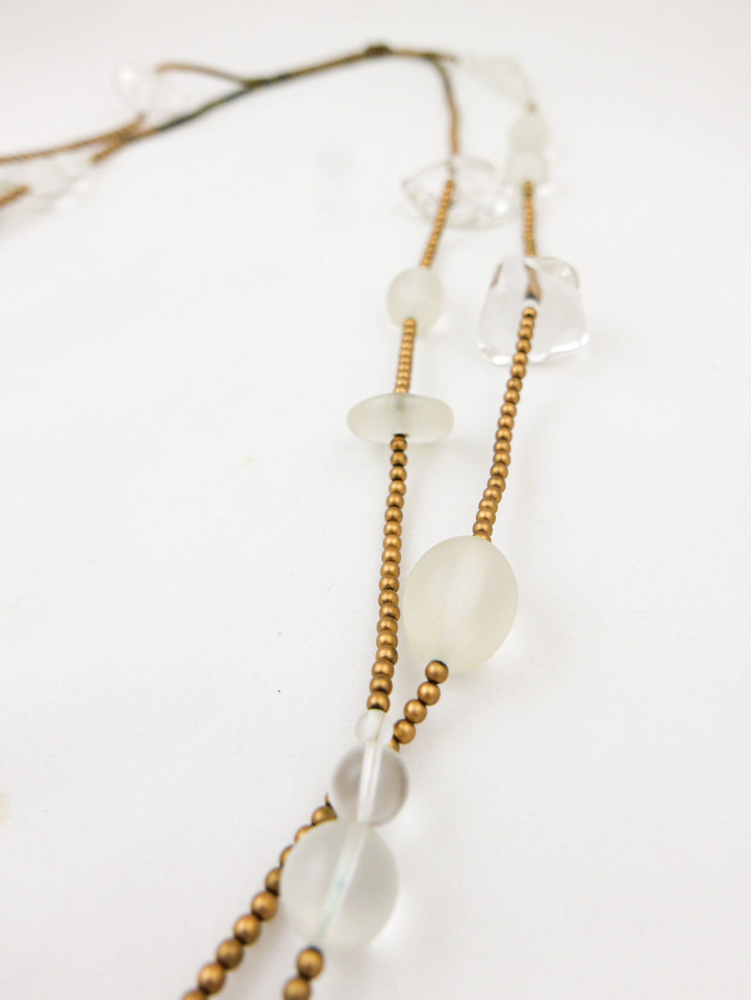 Long Lucite Beaded Necklace