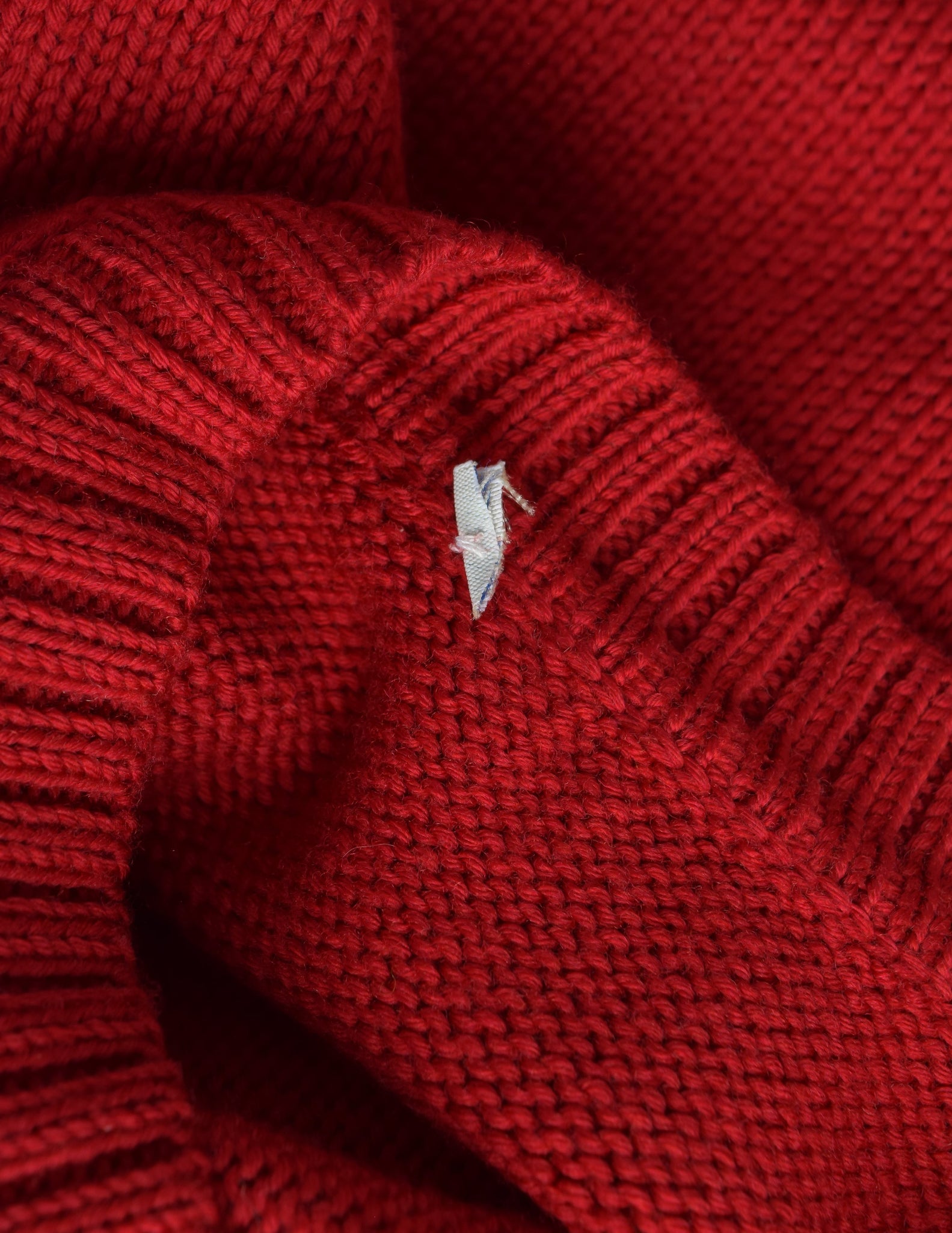 Maison Martin Margiela Vintage SS 1998 Flat Pattern Red Knit Sweater