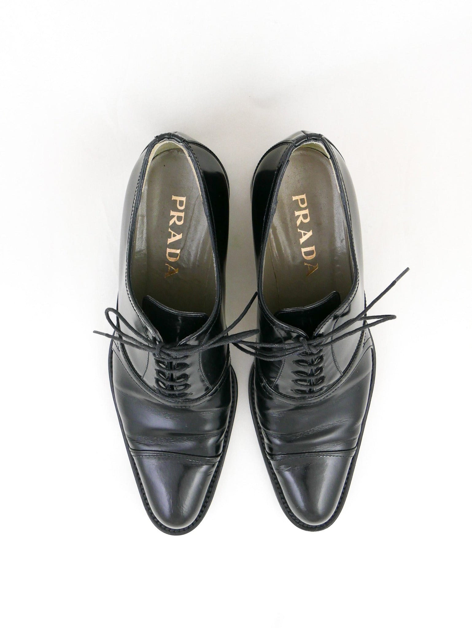 Prada Lace Up Brogue Shoes sz 38