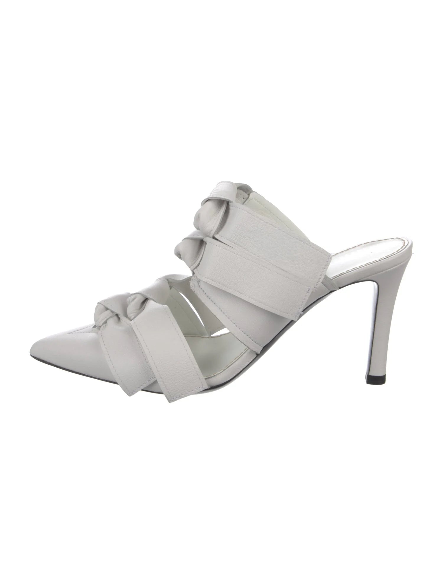 Proenza Schouler Leather Mules
White
Printed
Pointed-Toes
Crossover Straps
Includes Box