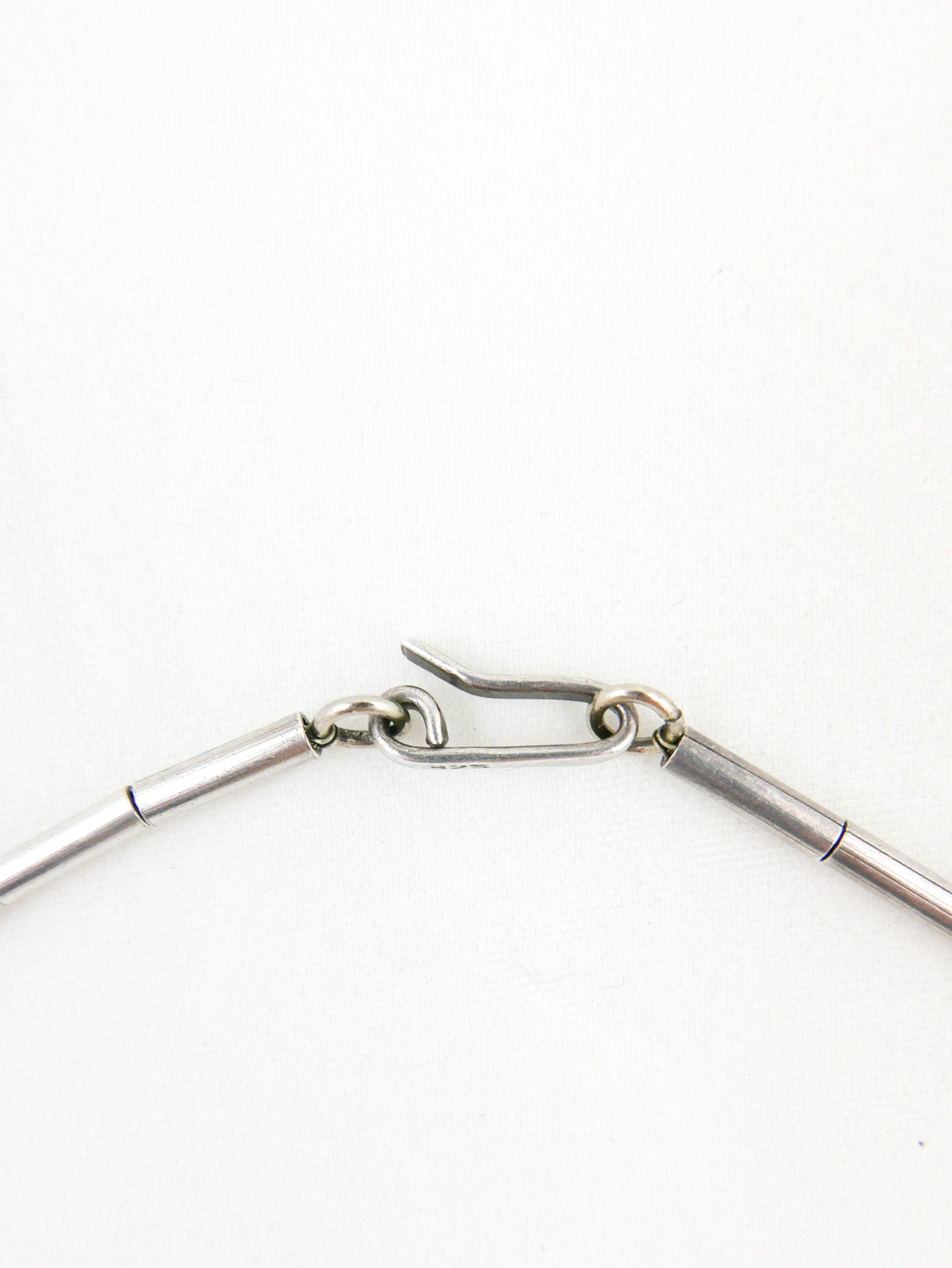 Sterling Modernist Tab Necklace