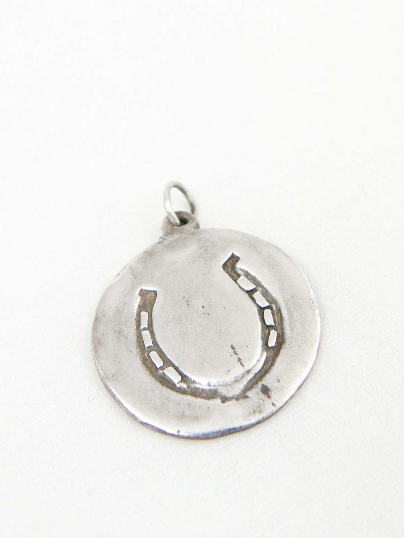 Good Luck Sterling Horseshoe Charm