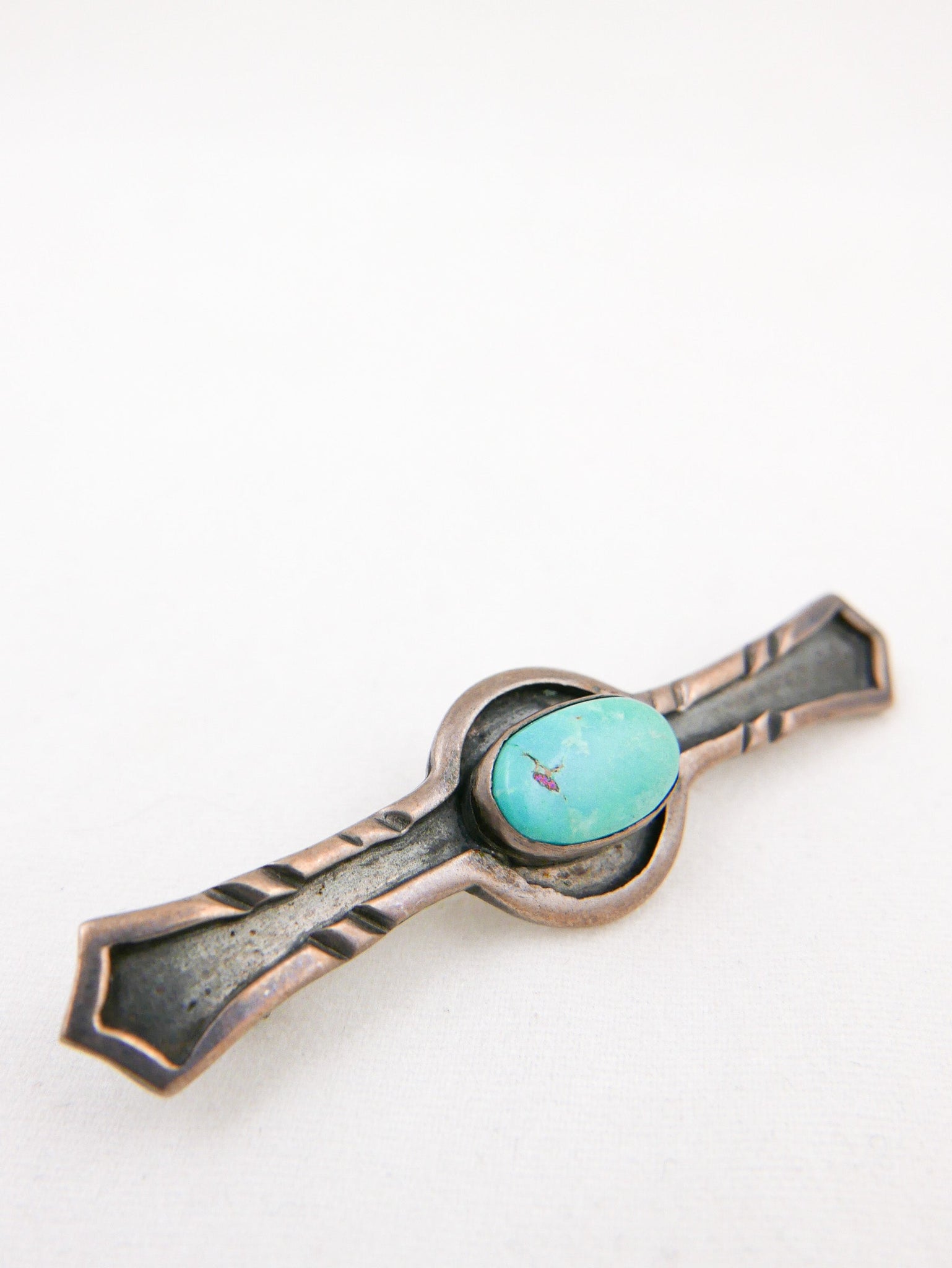 Sterling & Turquoise Bow Tie Pin