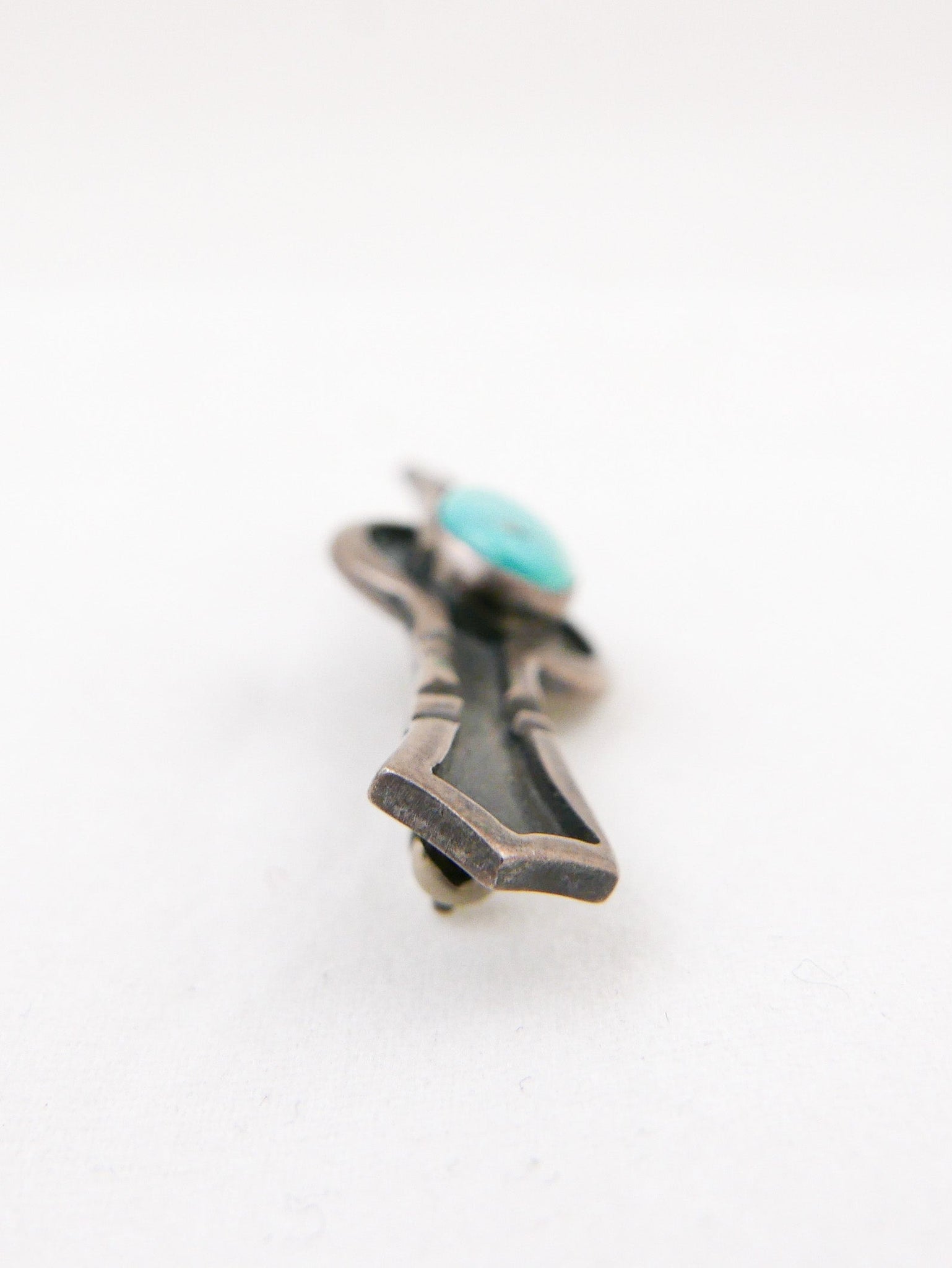 Sterling & Turquoise Bow Tie Pin