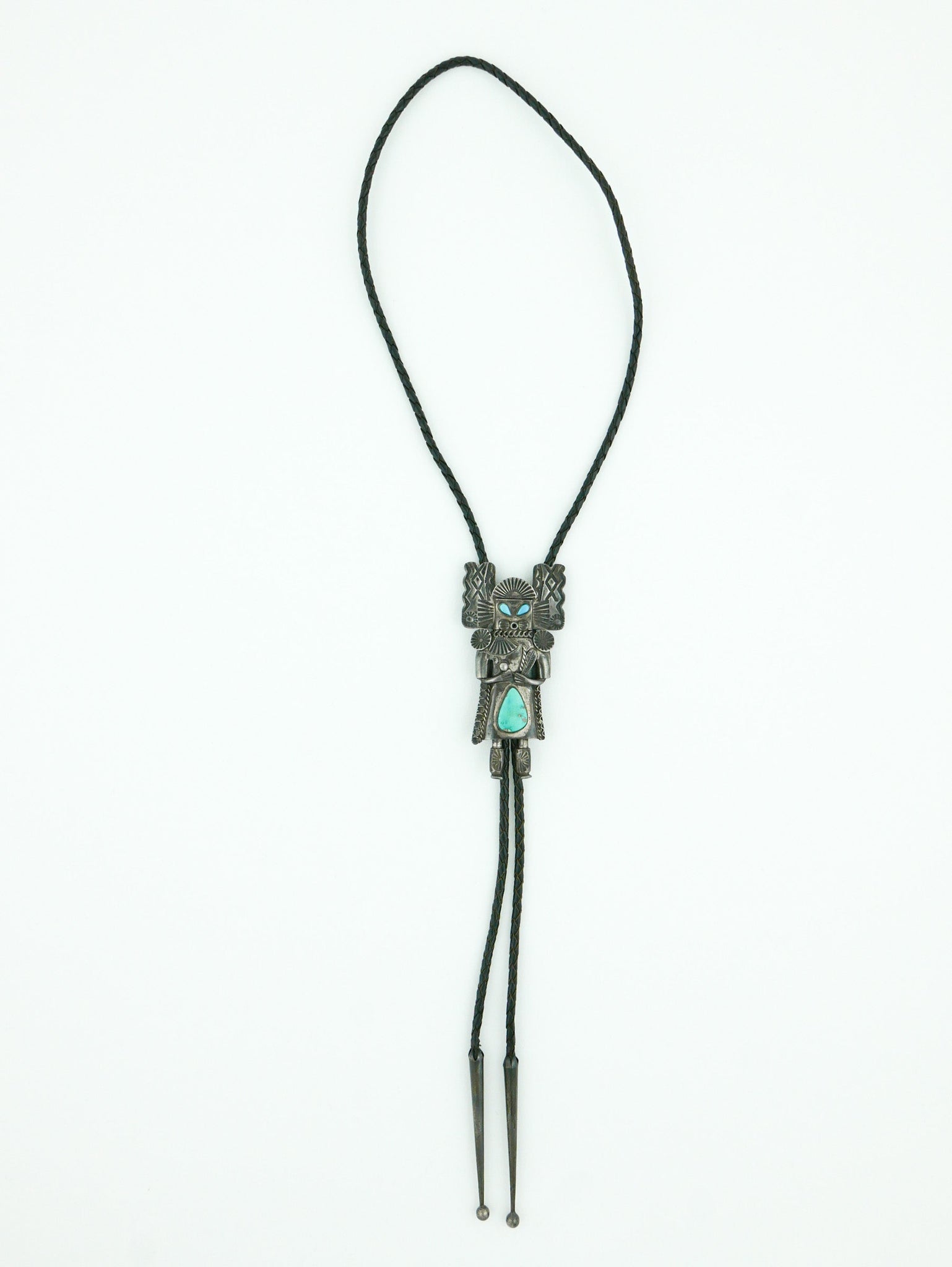 Sterling & Turquoise Kachina Bolo