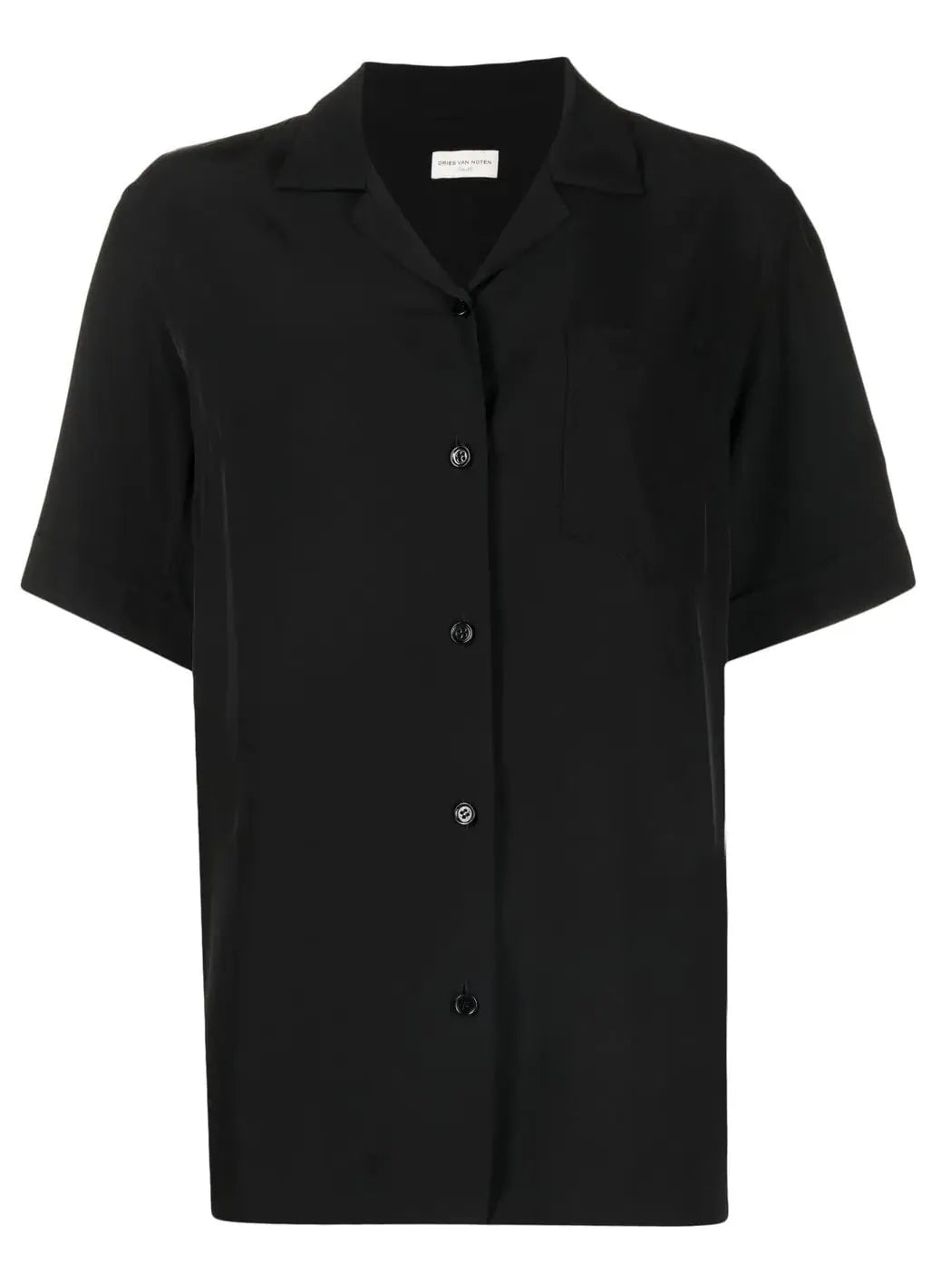 Pre-Owned Cuban-collar short-sleeved shirt