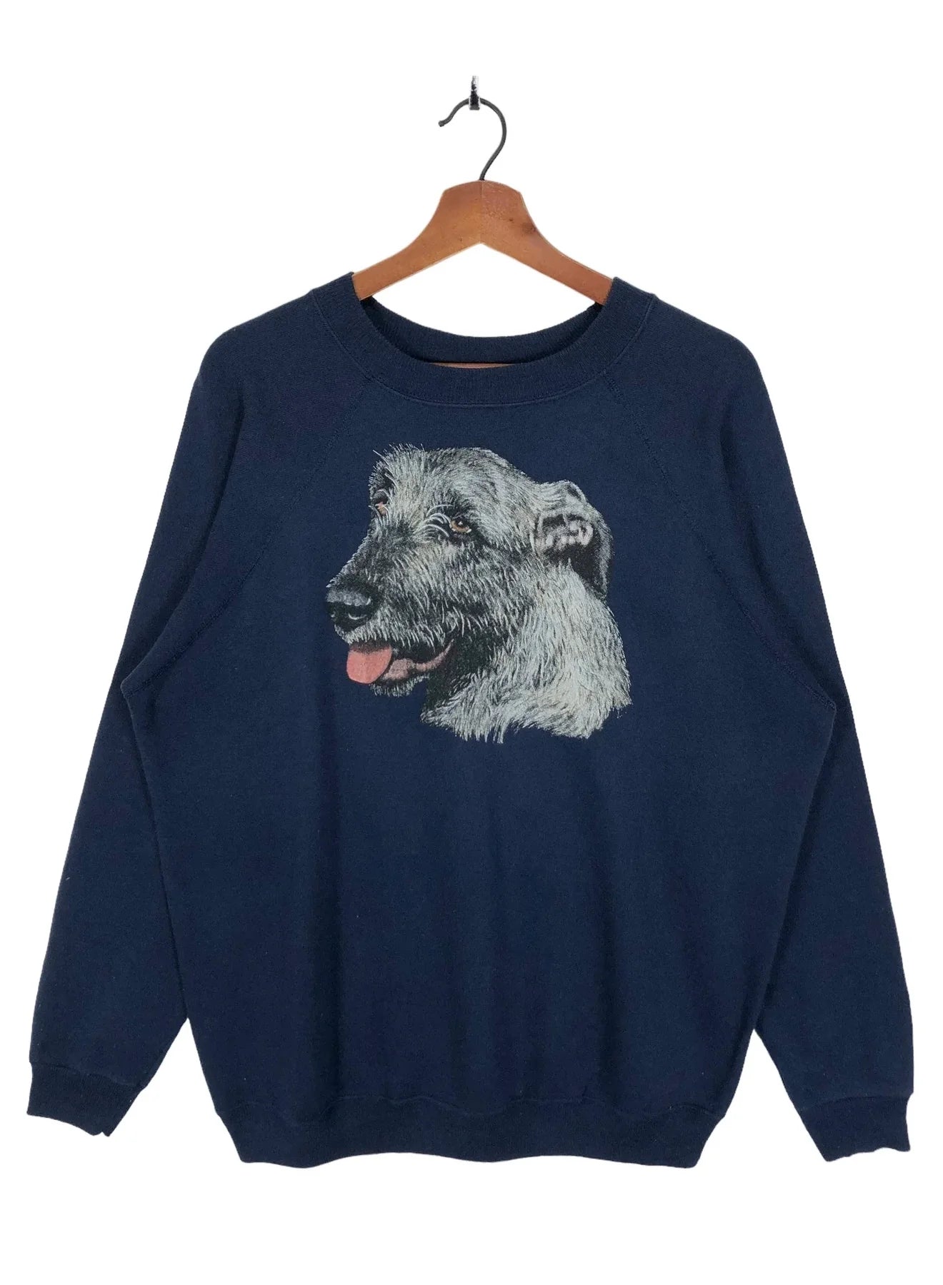 1990’s Irish Wolfhound Breed Sweatshirt Crewneck Puppy Dog Sweatshirt Size Large