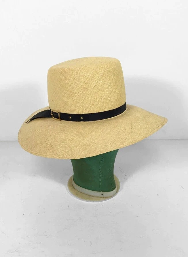 Panama Hat 60s Wide Brim Optimo Women's Small
