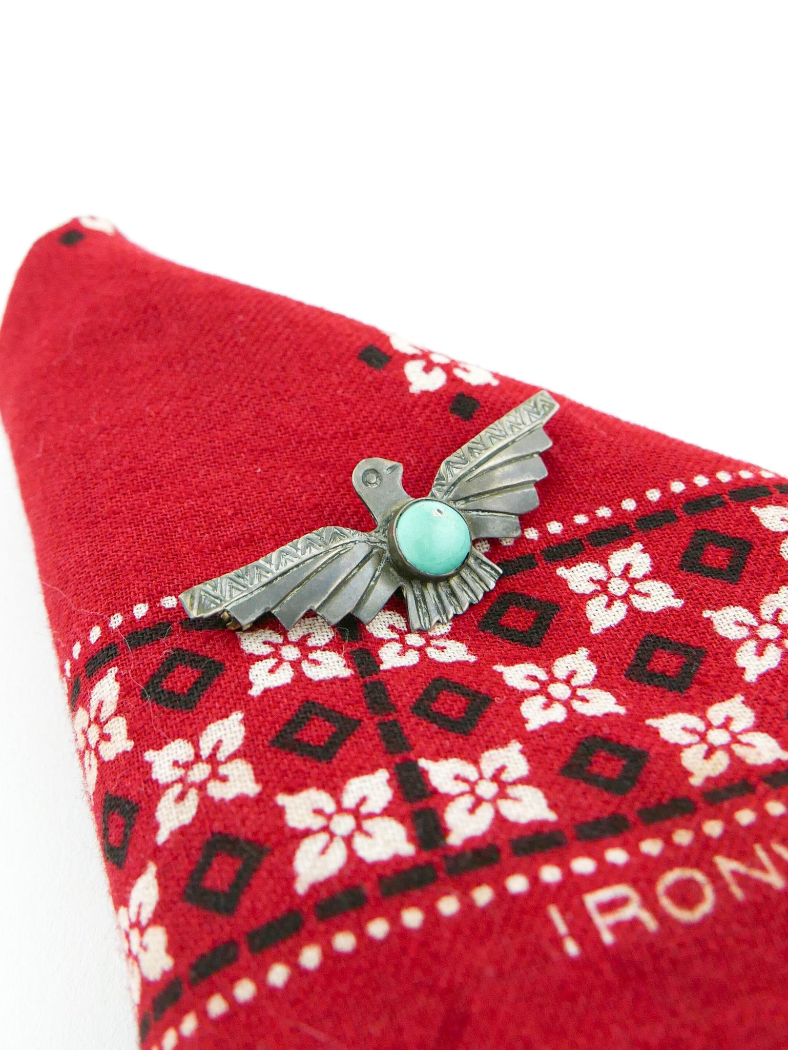 Sterling & Turquoise Thunderbird Pin