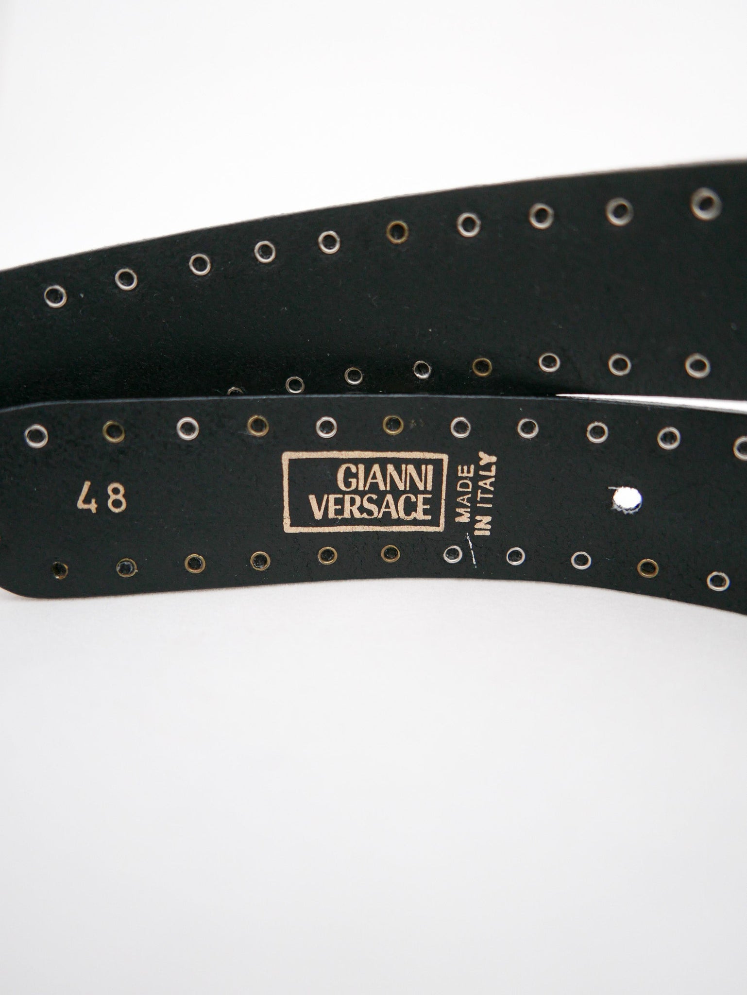 1990's Gianni Versace Studded Medusa Belt