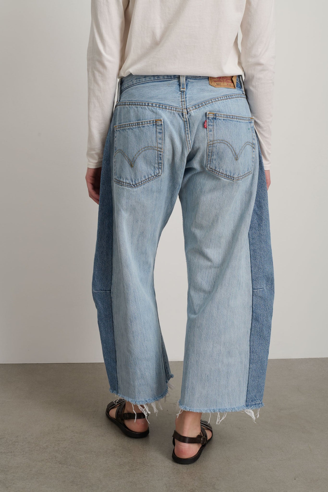 Vintage Lasso Jean Slouch Crop Classic Faded Indigo