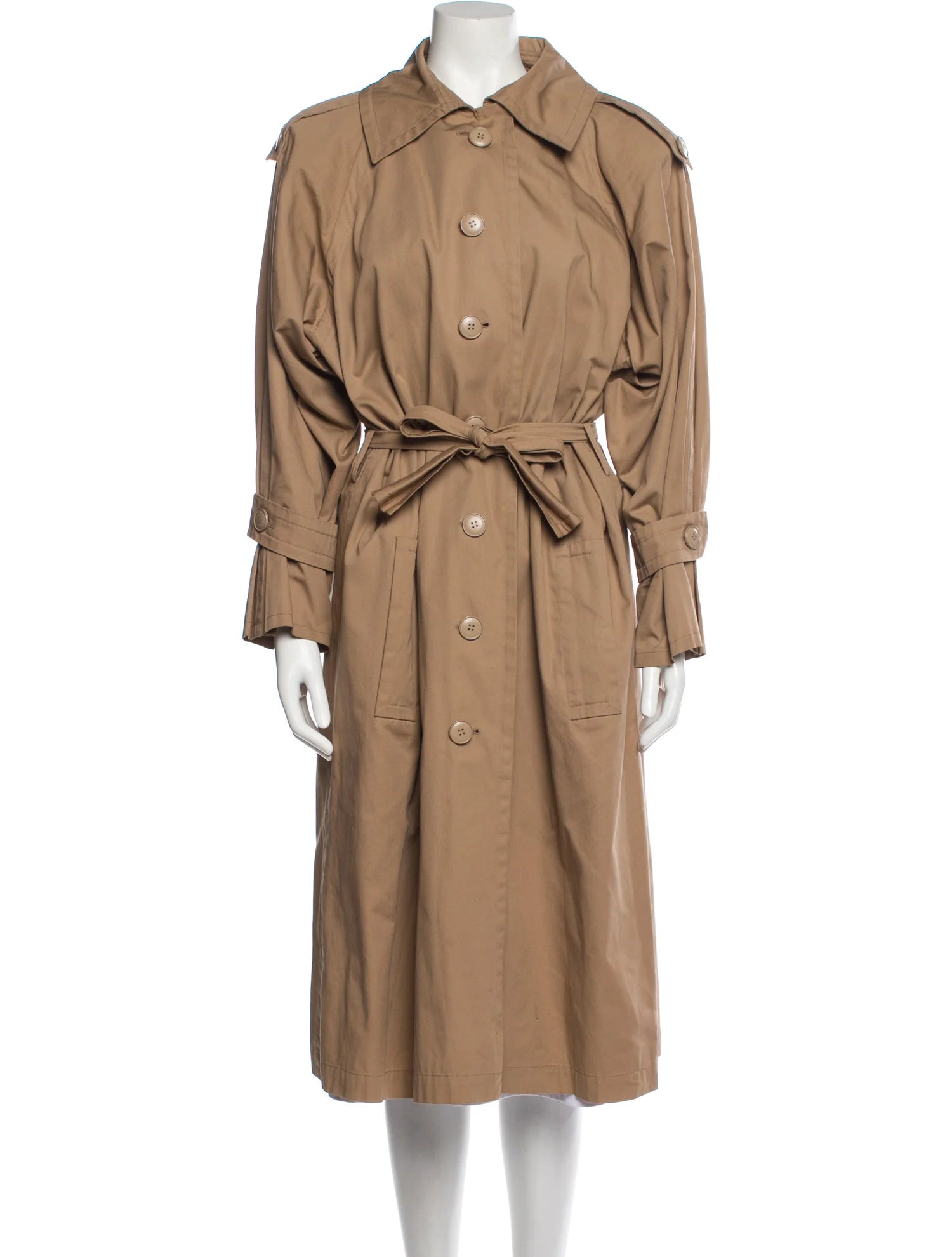 Yves Saint Laurent Rive Gauche Vintage 1970's Trench Coat Size: M | US6, FR38