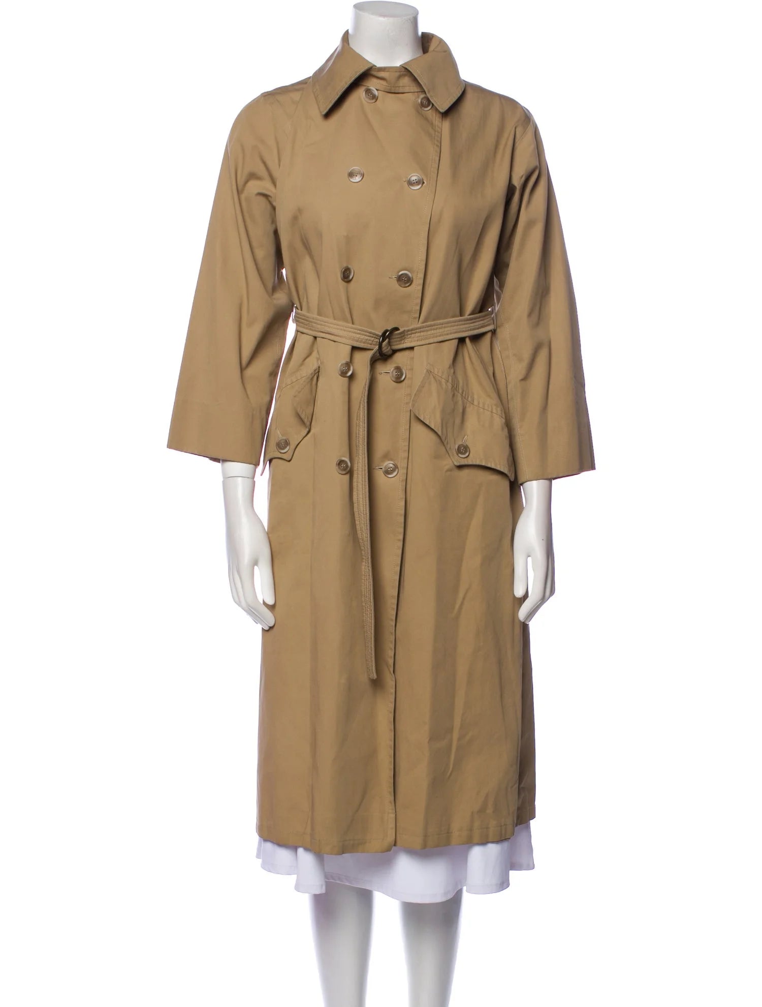 Yves Saint Laurent Rive Gauche Vintage 1970's Trench Coat Size: S