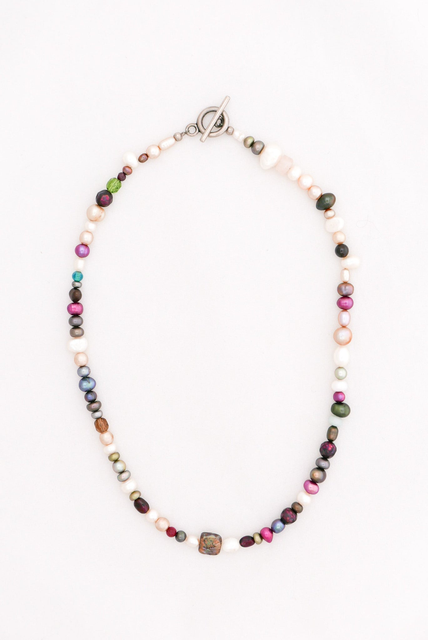 Candy Colored Pearl Necklace