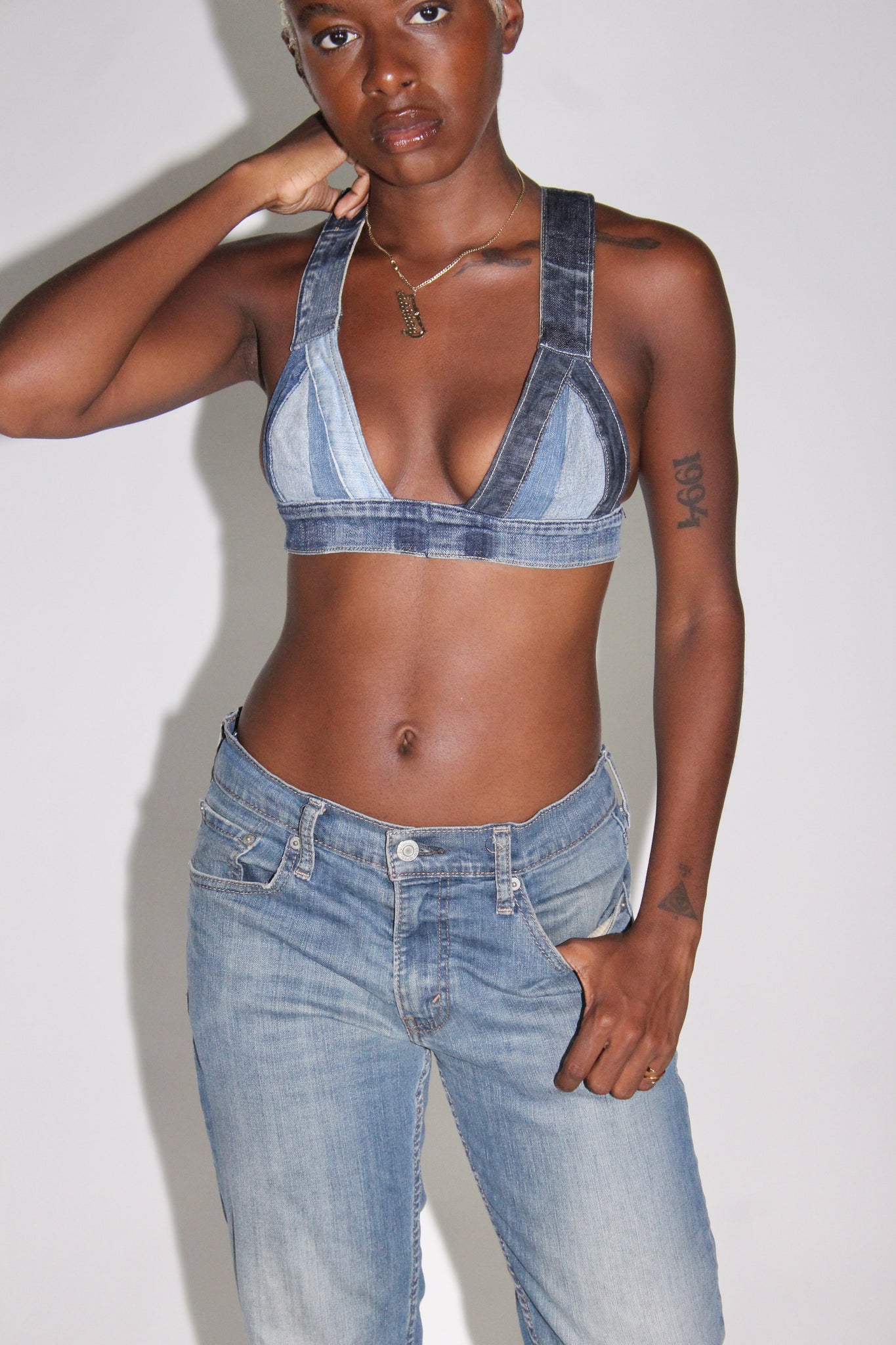 THE DENIM BRALETTE