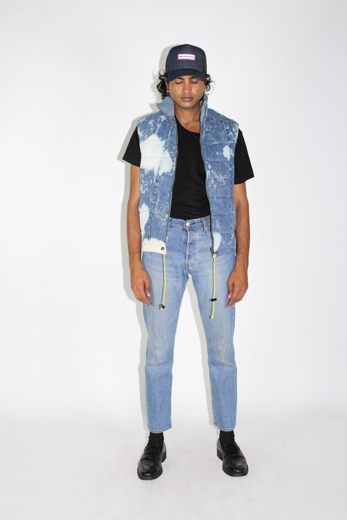 THE SPLATTER DENIM VEST