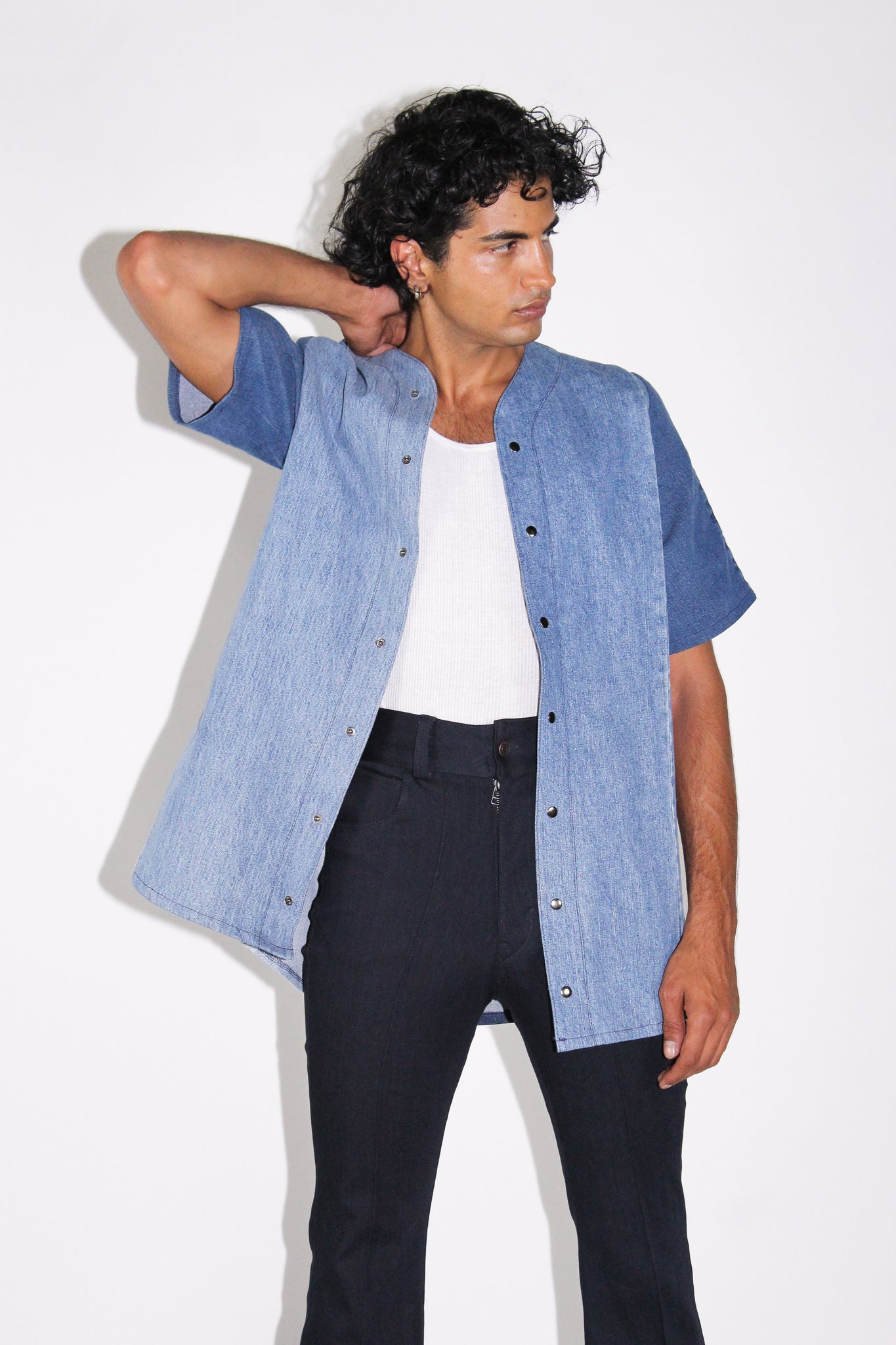 THE DENIM BASEBALL TEE