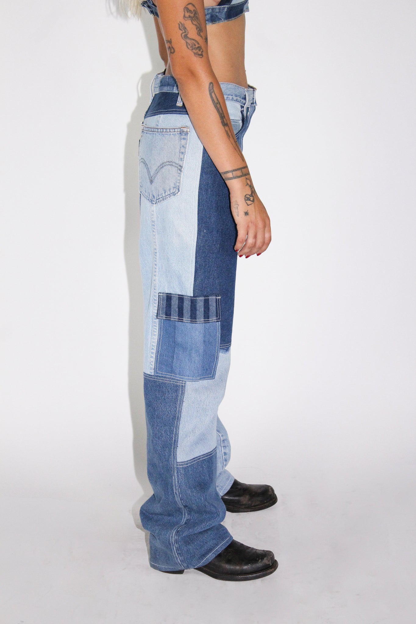 THE WOMEN'S DENIM CARGO PANT