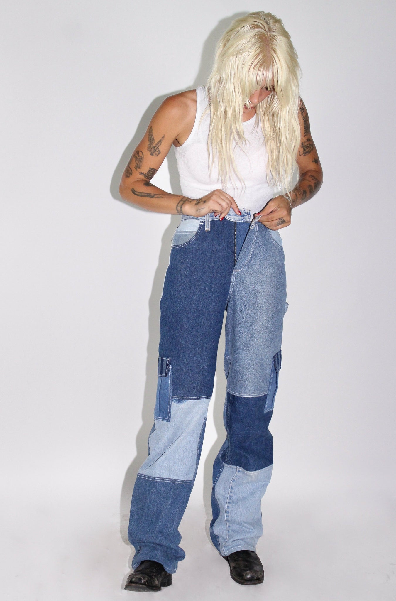 THE WOMEN'S DENIM CARGO PANT