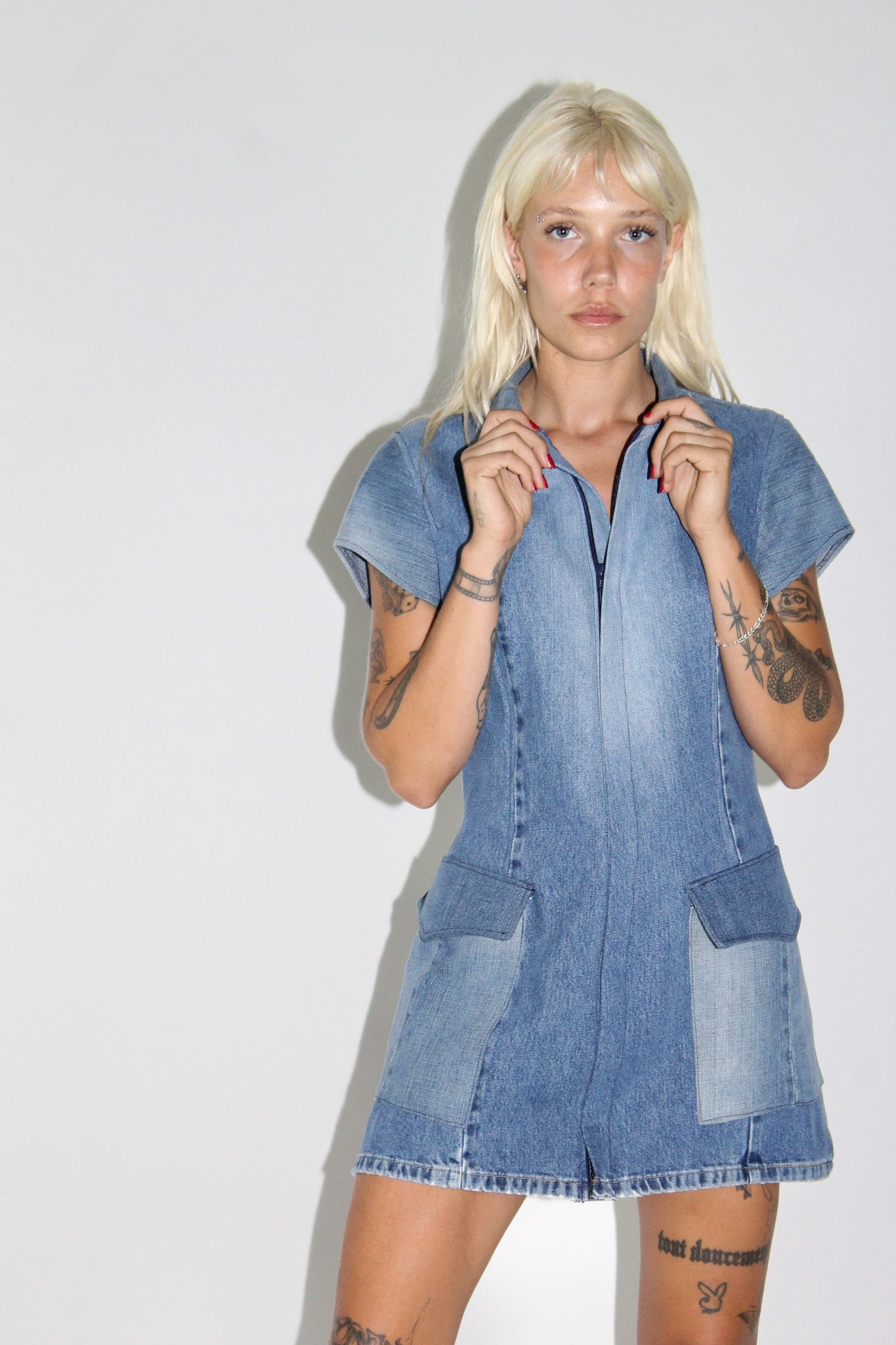 THE DENIM SHIFT DRESS