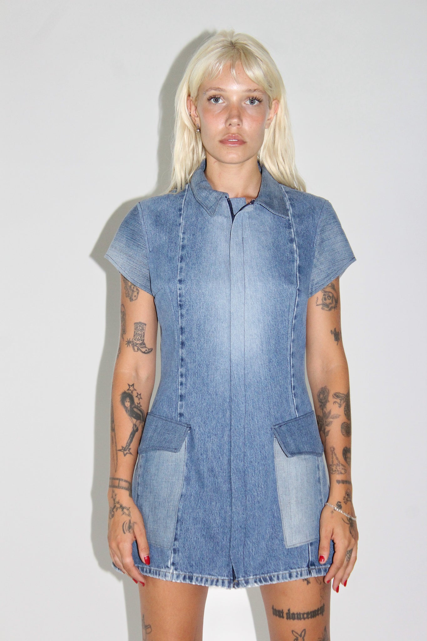 THE DENIM SHIFT DRESS