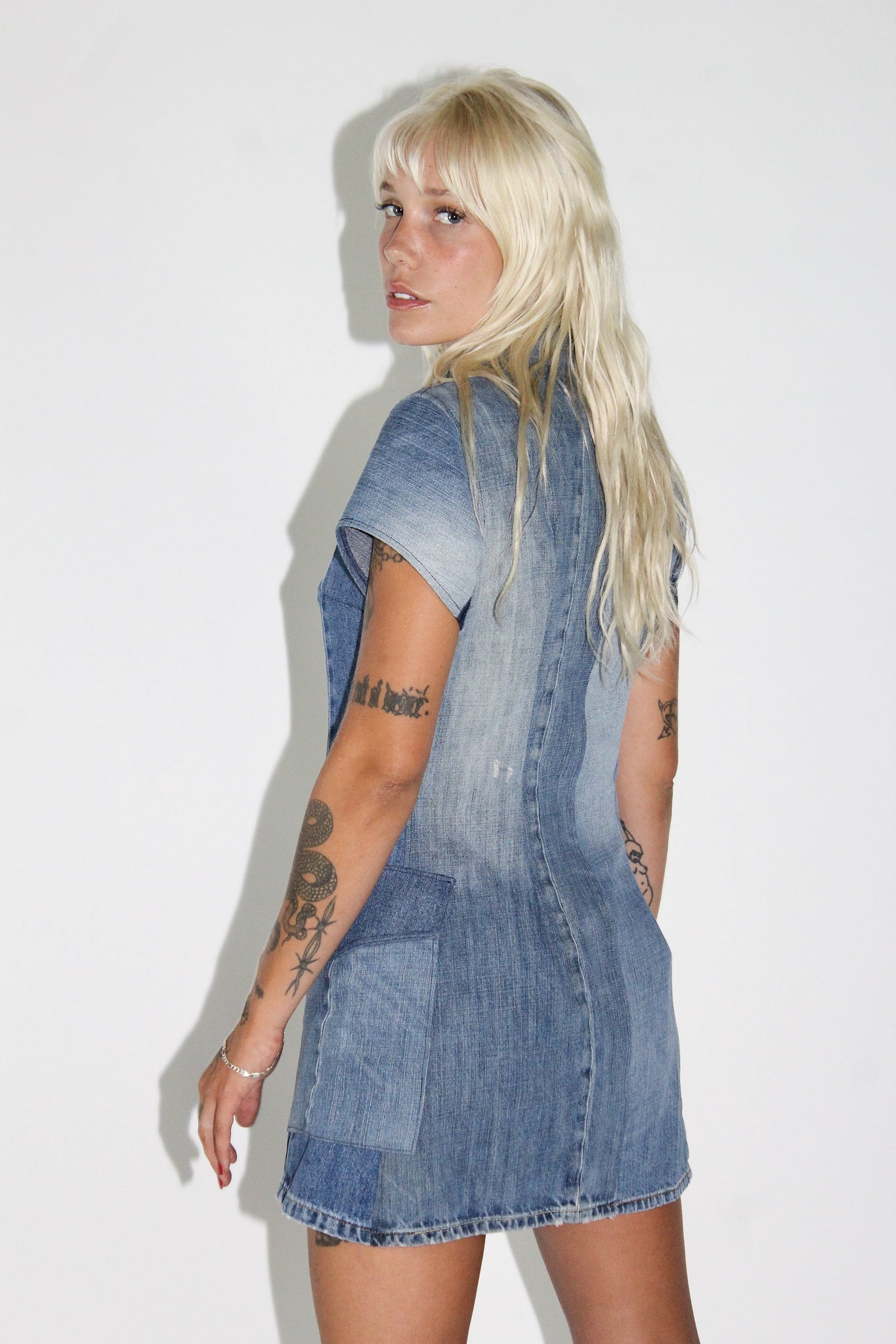 THE DENIM SHIFT DRESS