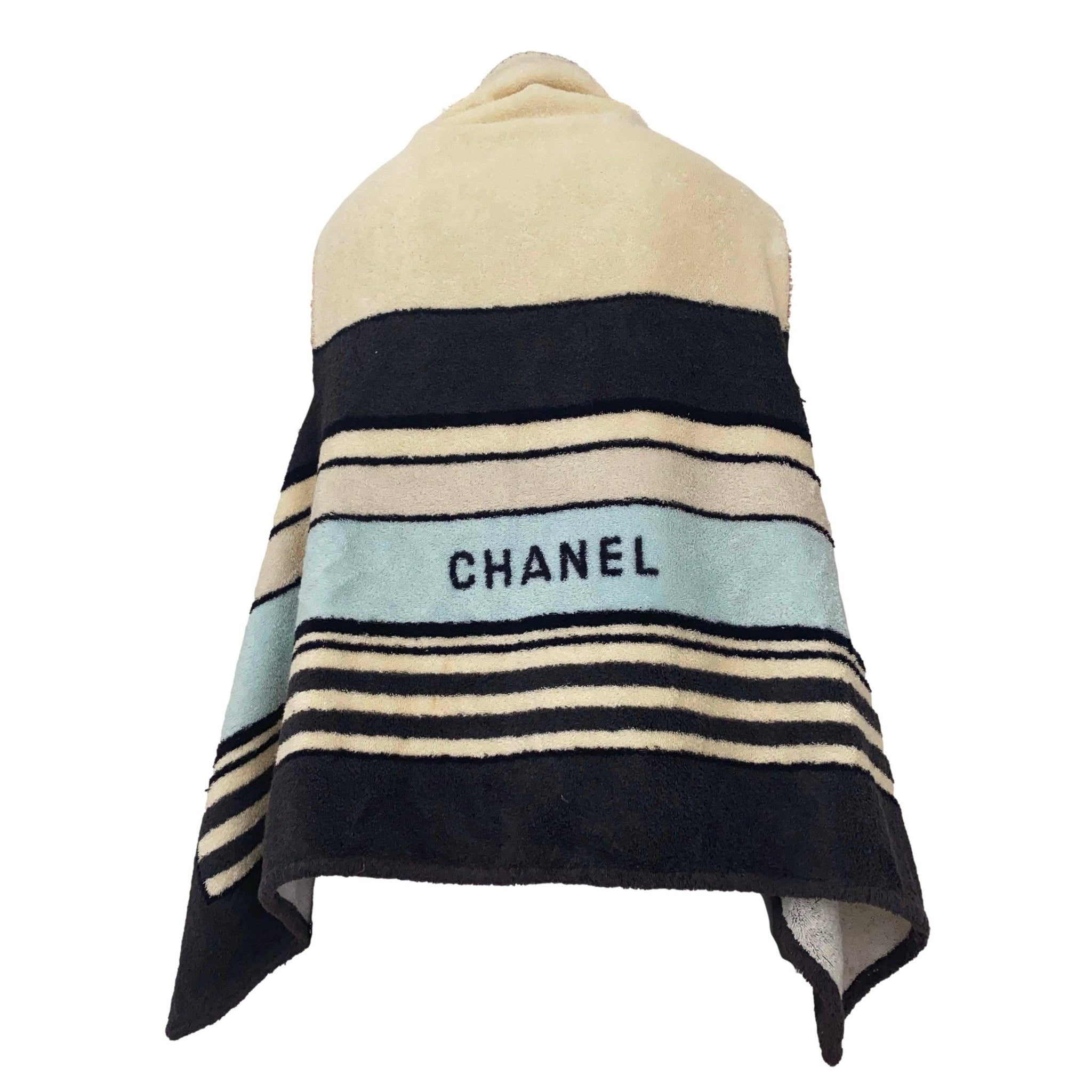 Chanel Multicolor Logo Terrycloth Coverup