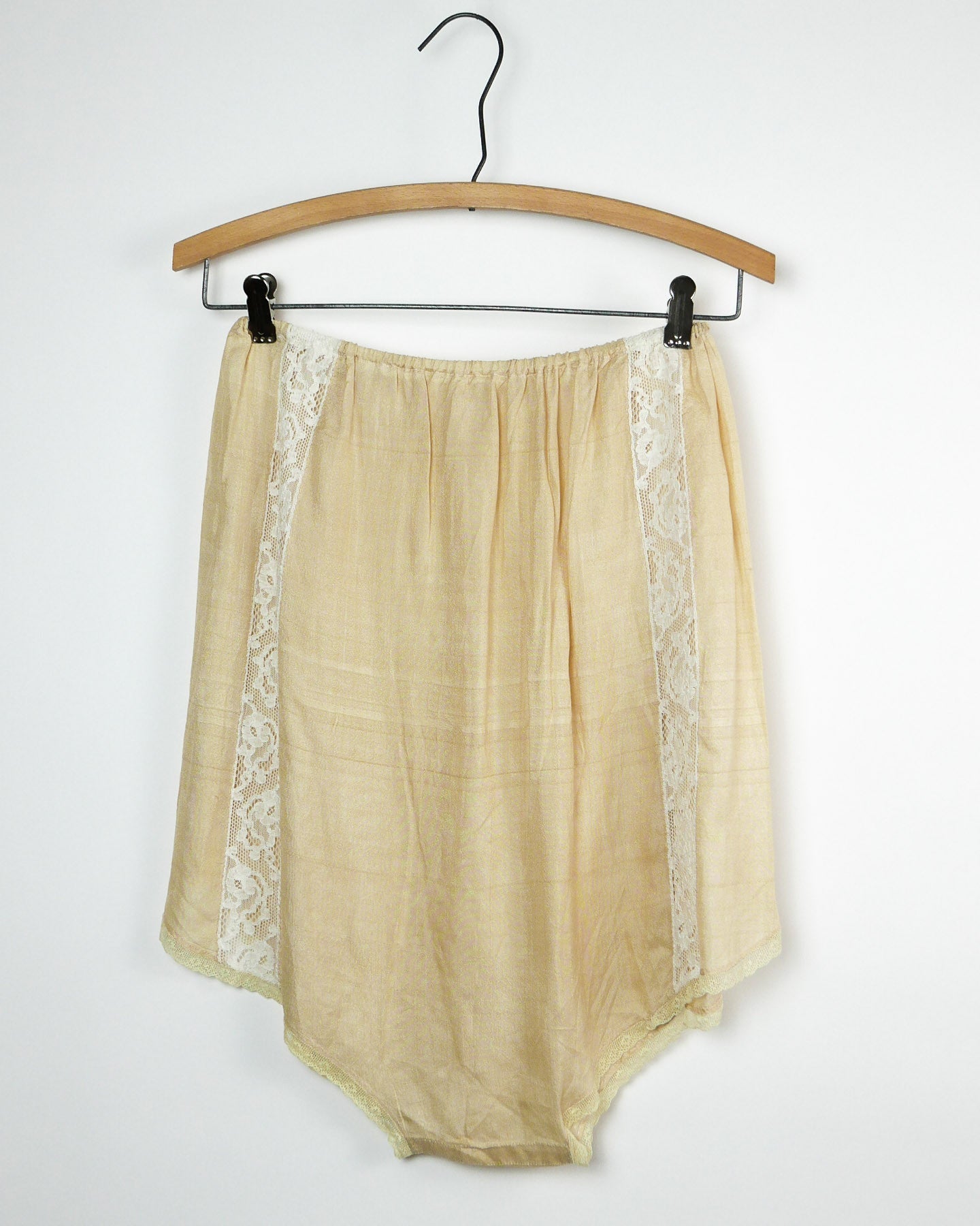 Ivory Pongee Silk Tap Panties