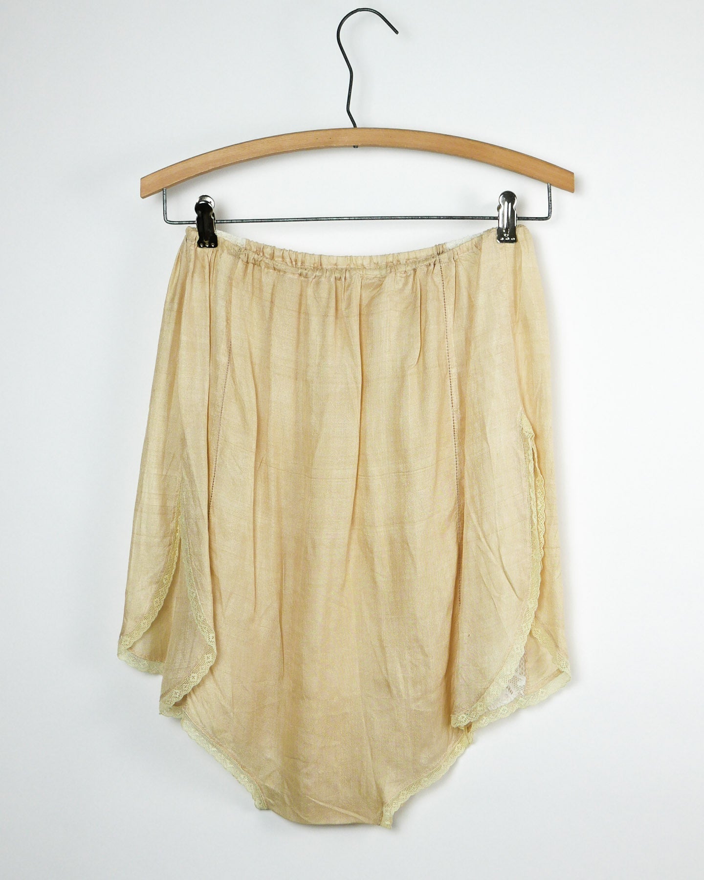 Ivory Pongee Silk Tap Panties