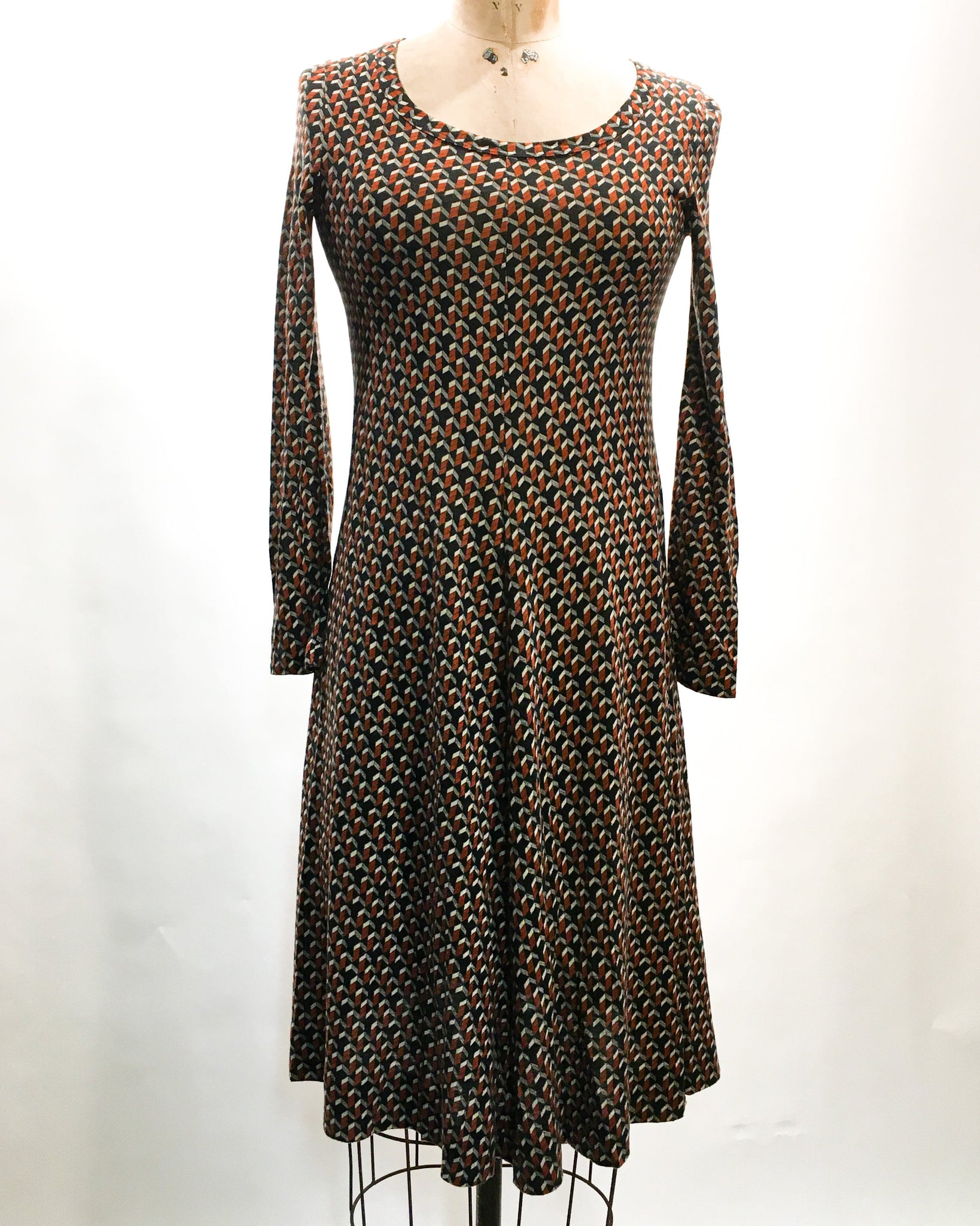 1970's Diane Von Furstenberg Pattern Dress