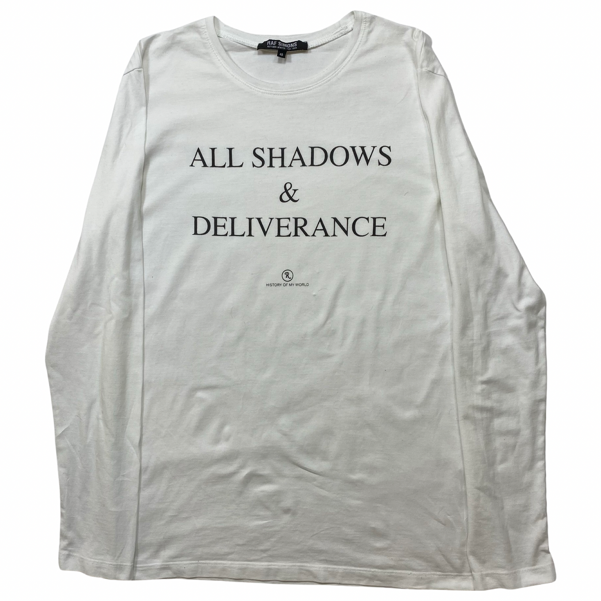 INQUIRE Raf Simons “All Shadows & Deliverance” long sleeve A/W05-06 “History of my World” 48