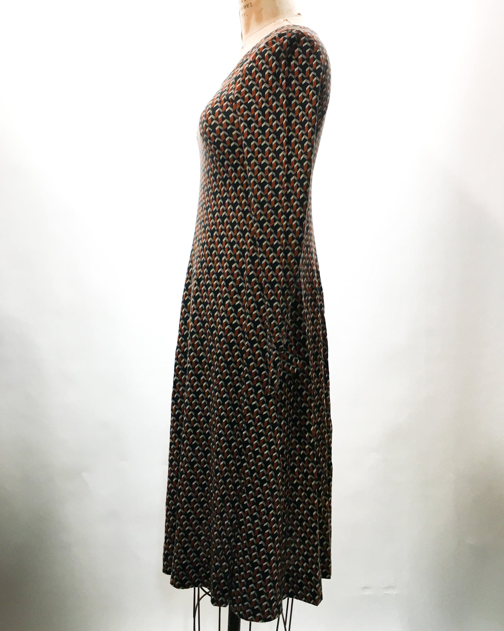 1970's Diane Von Furstenberg Pattern Dress