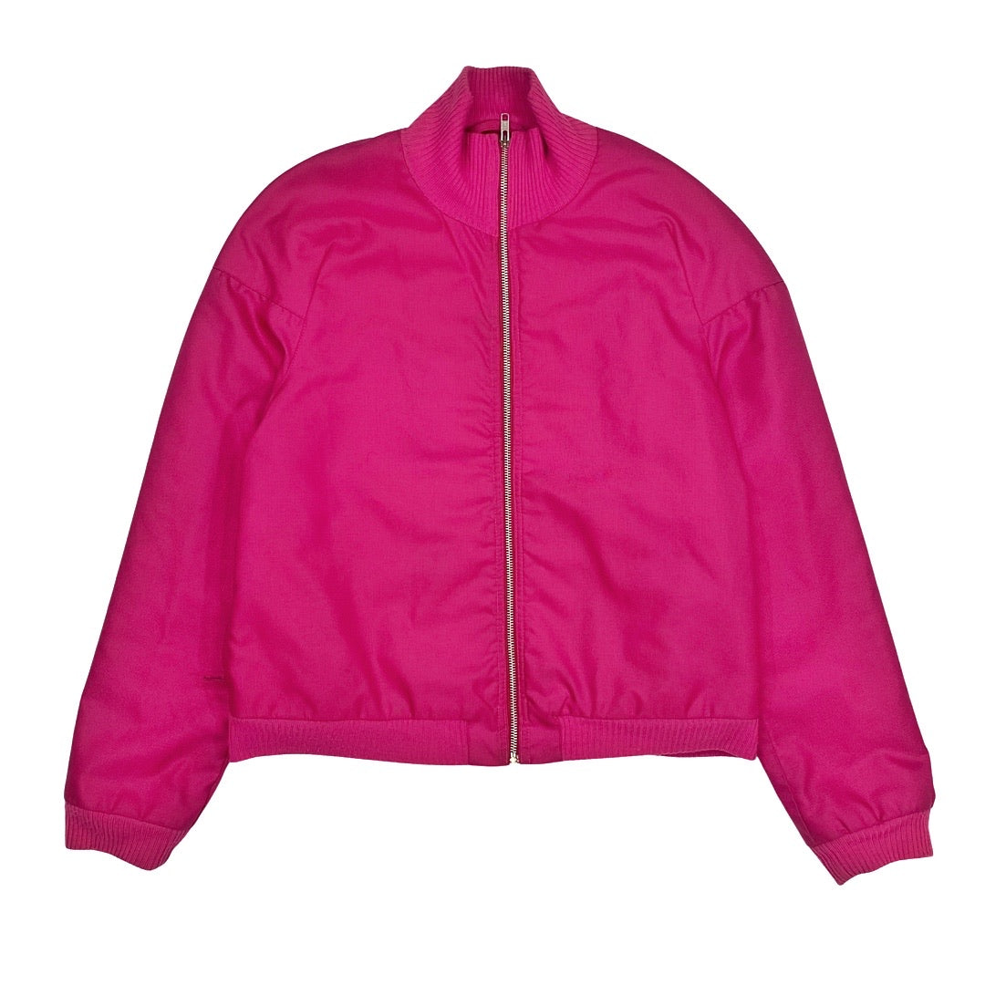 Helmut Lang Ballistic Polyamide Fuchsia Bomber SS00 Sz Medium