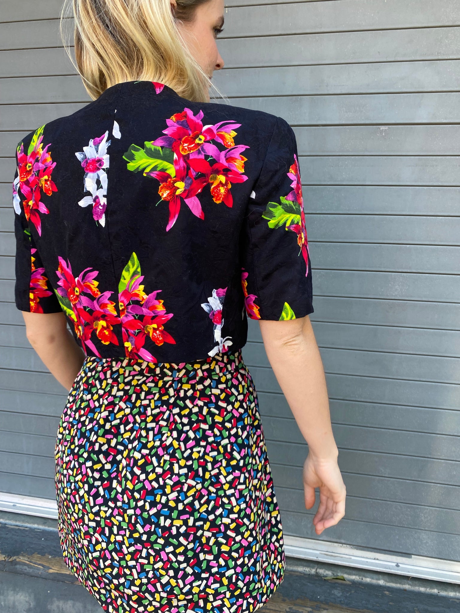 Cropped Floral Jacket