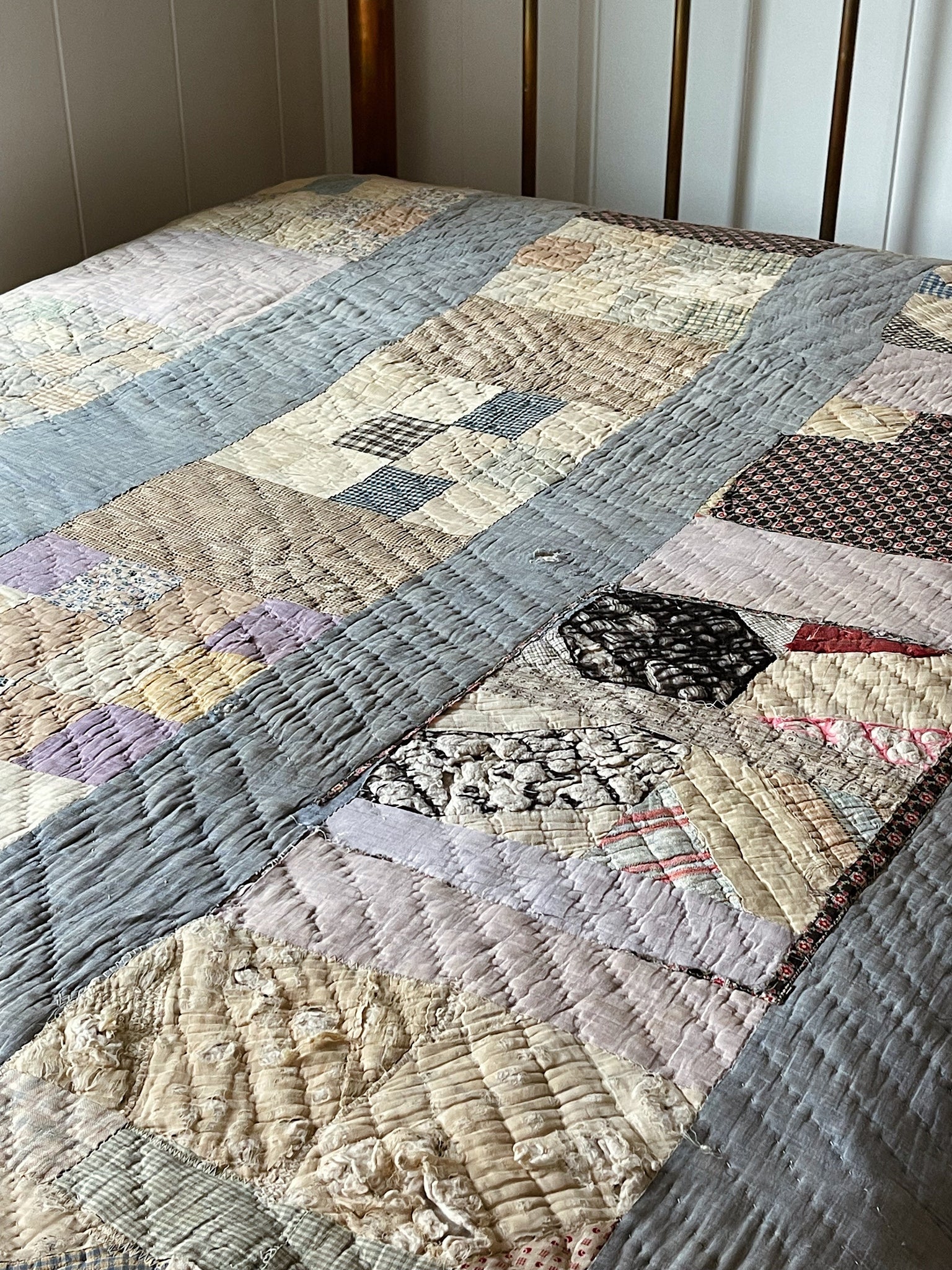 Early Cotton Feedsack Quilt