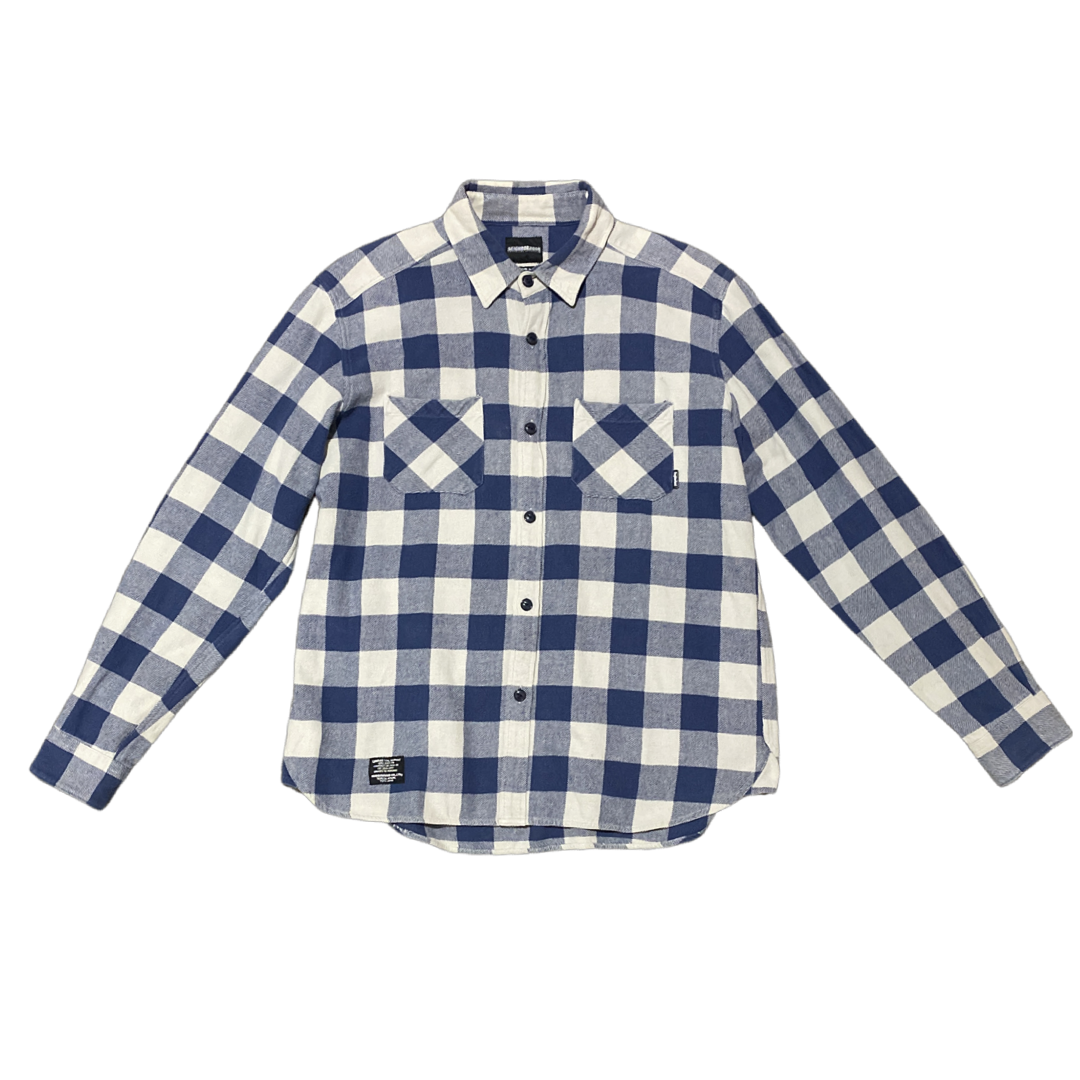 Neighbor Japan Blue Check Flannel Sz Large