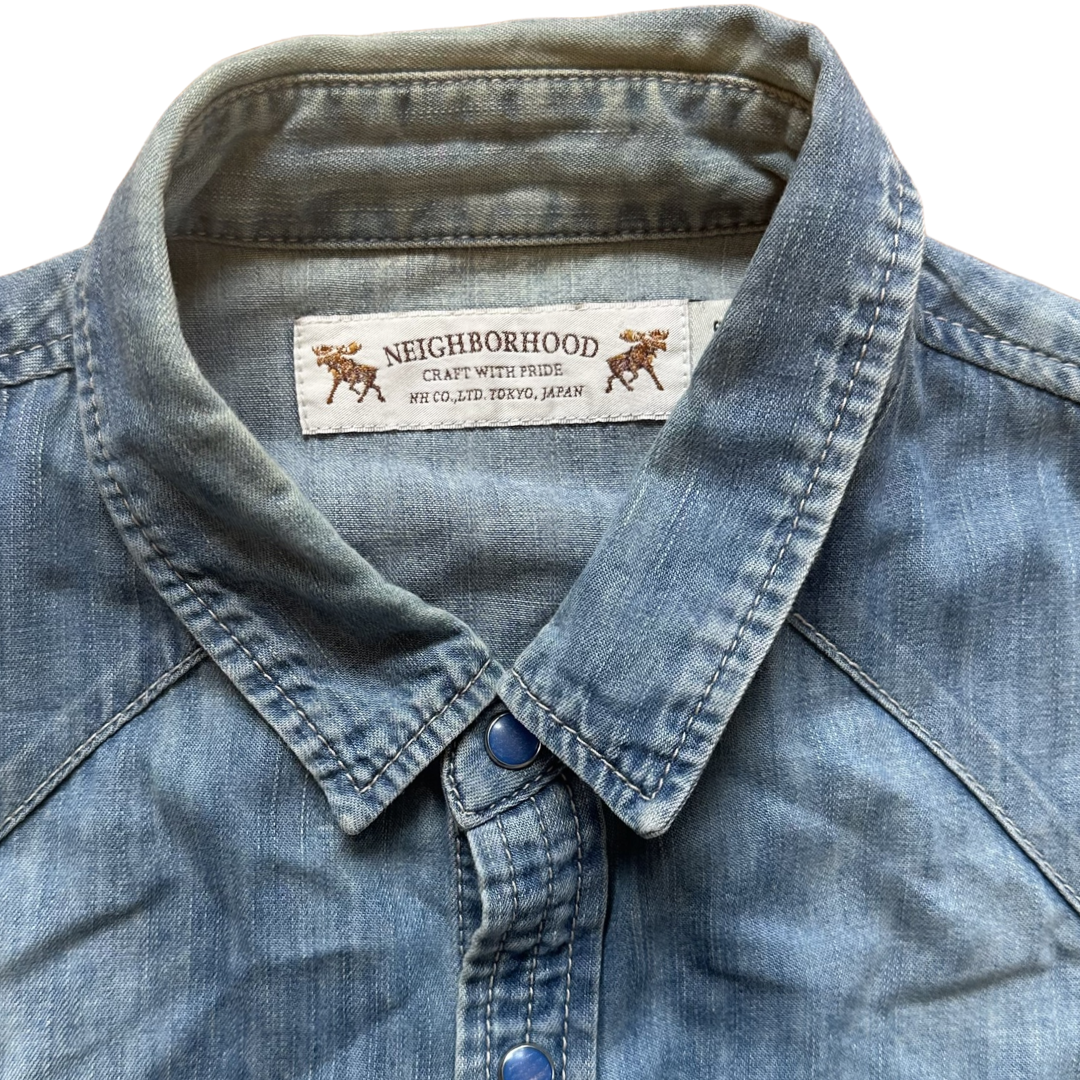 Neighborhood Japan Denim Shirt Sz Large