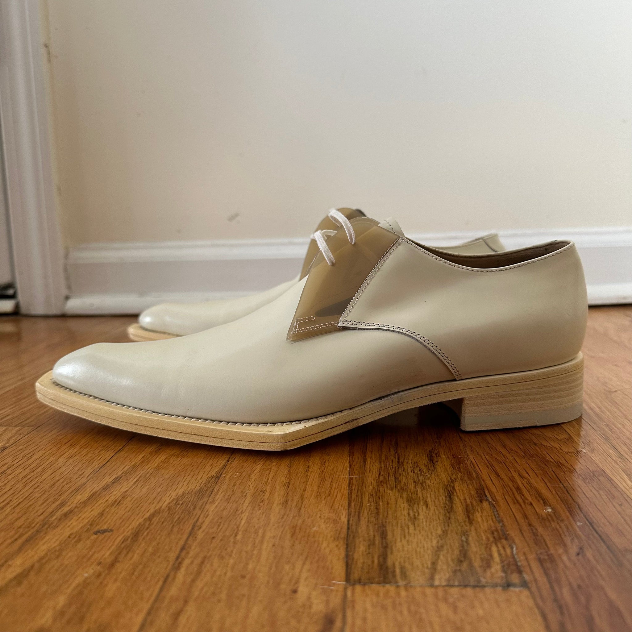 Helmut Lang White Dress Shoes SS05 Sz 9