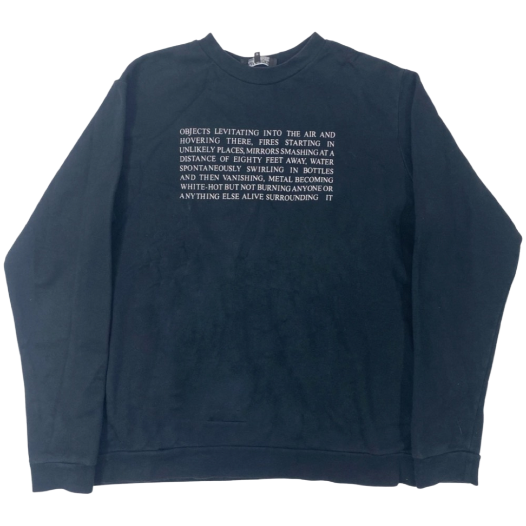 Raf Simons “Objects Levitating….” Crewneck AW05-06 Sz 50