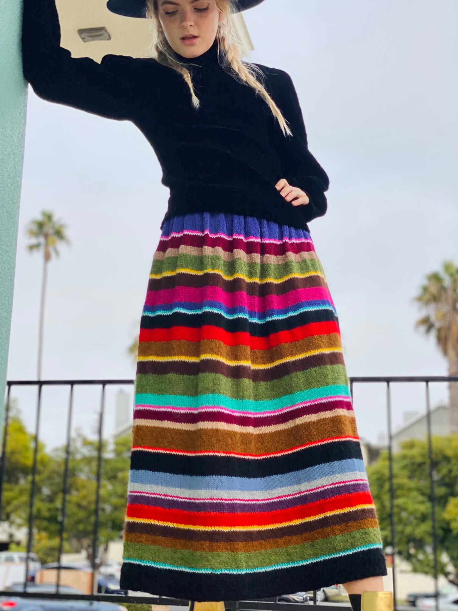 Happy Striped Skirt