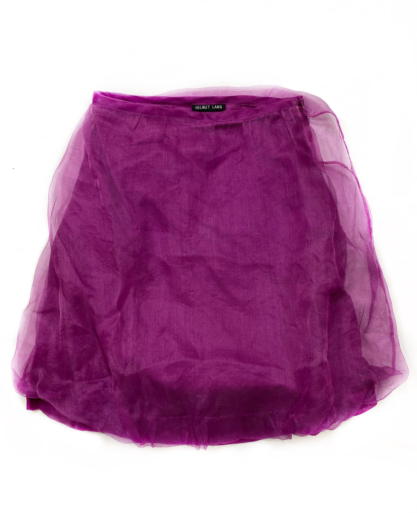 Helmut Lang fuchsia sheer skirt S/S00 38