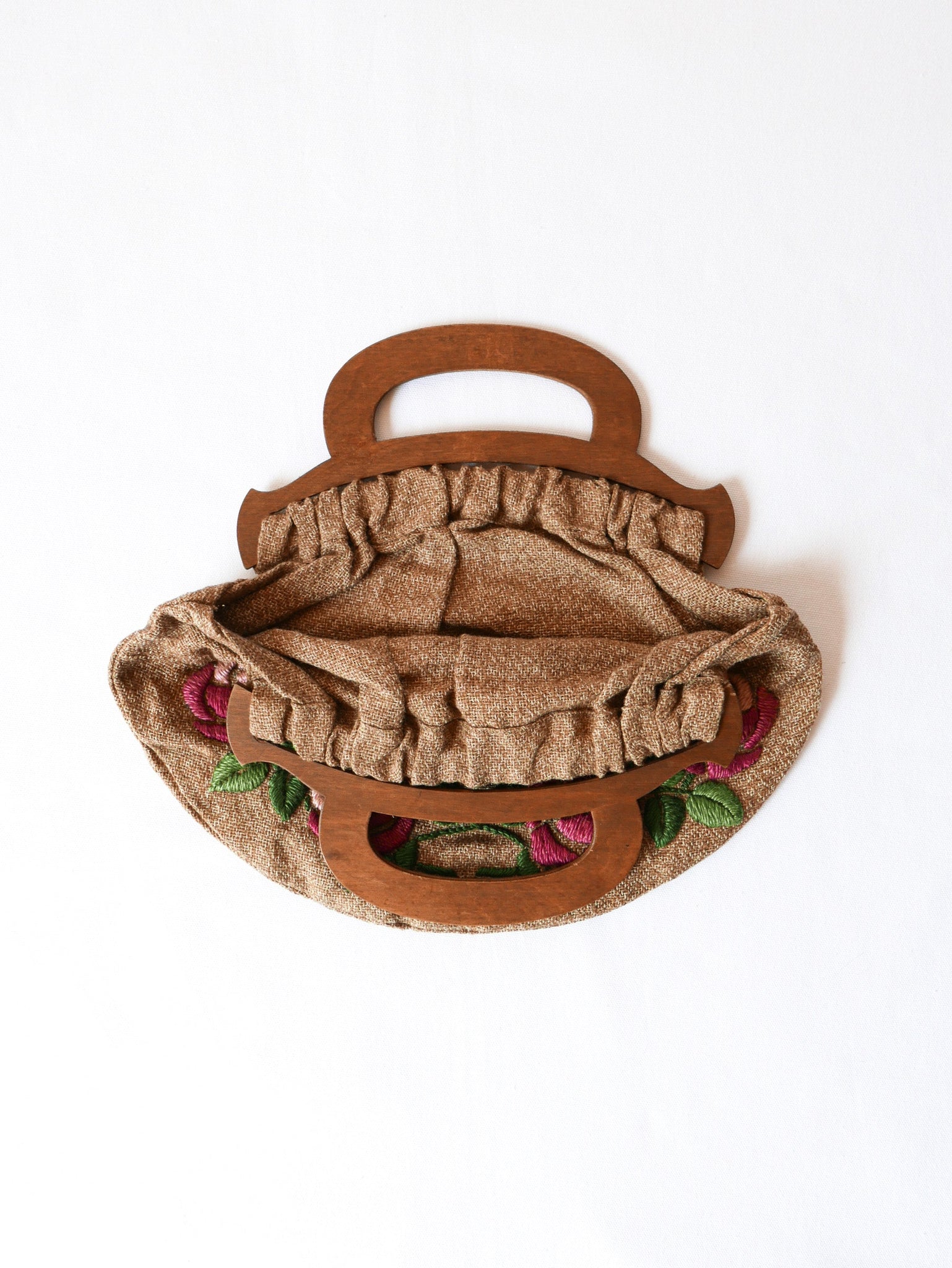 1930's Small Hand-Embroidered Handbag